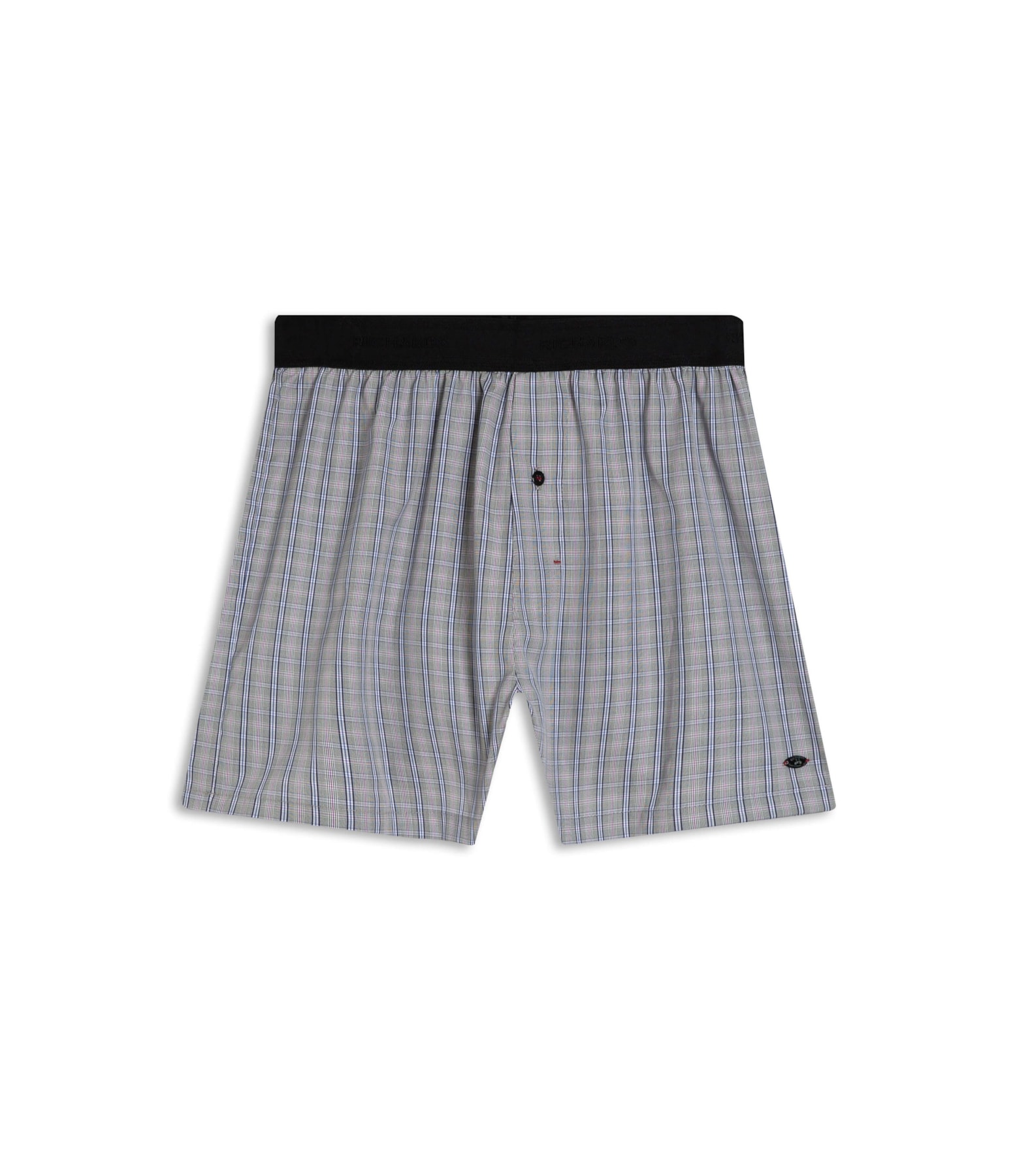 Boxer Algodão Reticulated Verde Militar