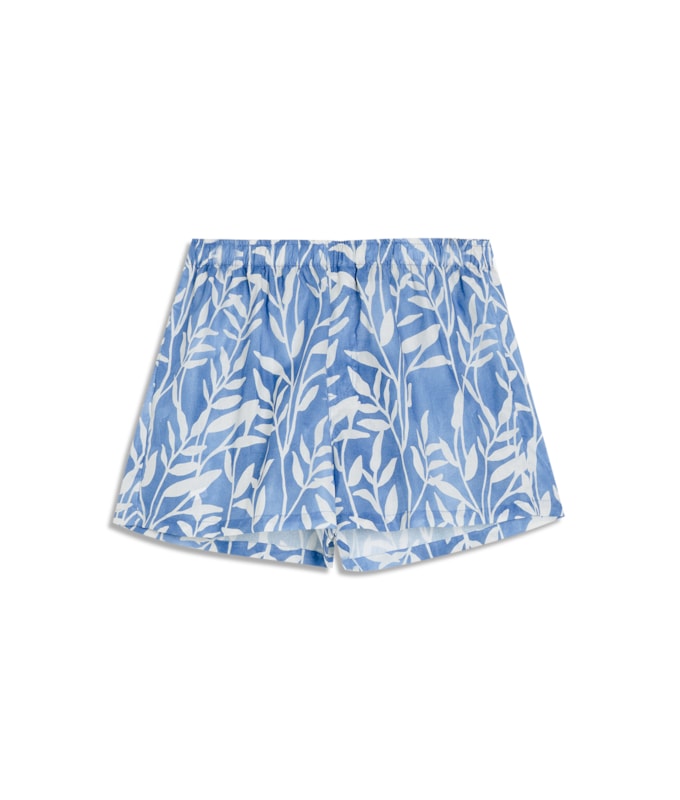 Boxer Algodao Seaweed Azul Bic
