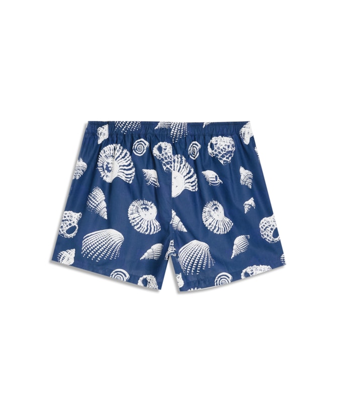 Boxer Algodao Shell Marinho