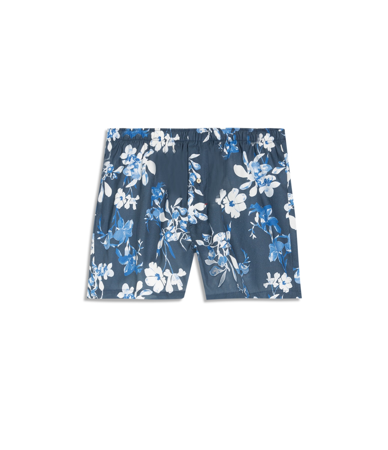 Boxer Algodão Sphere Flower Marinho