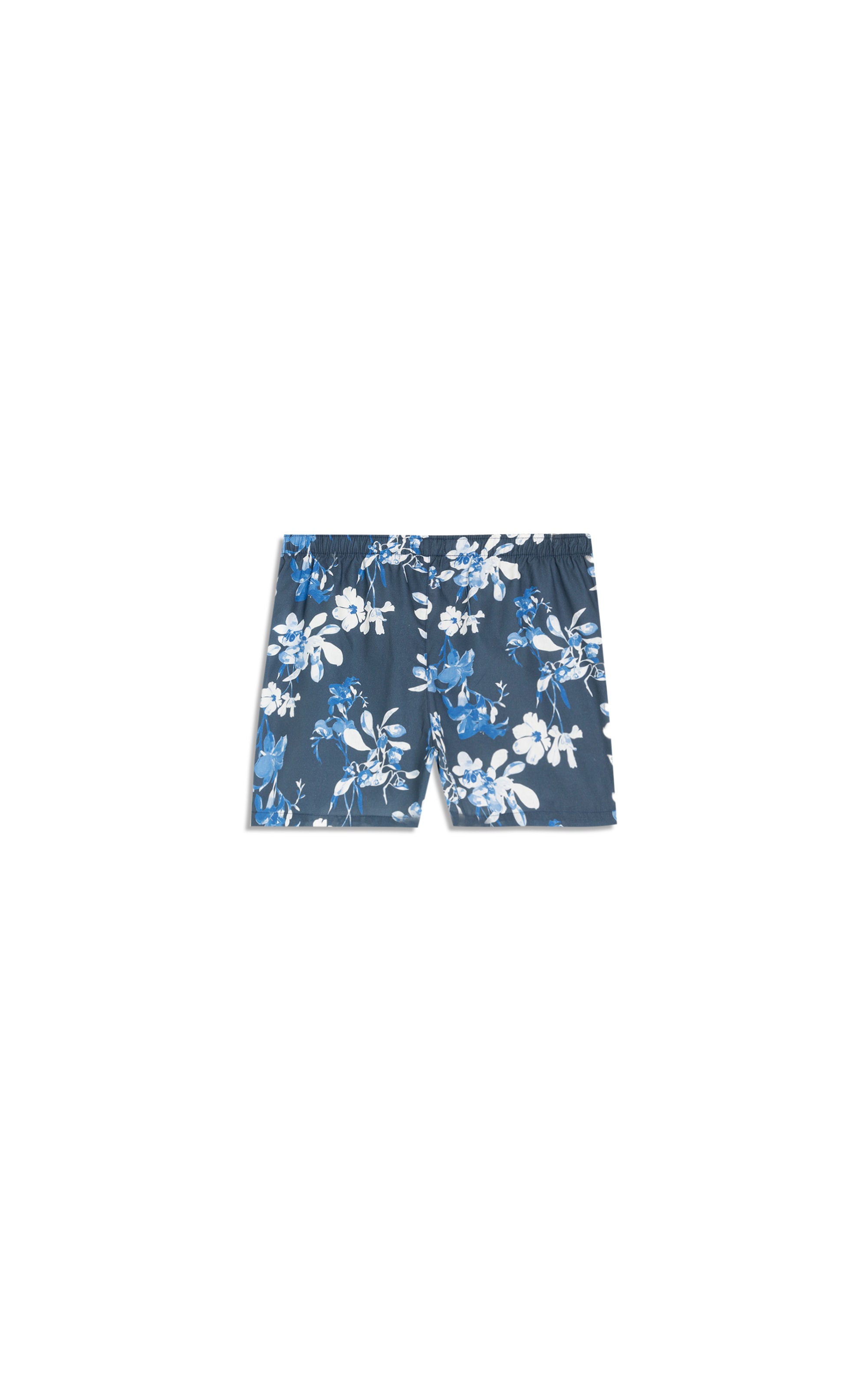 Boxer Algodão Sphere Flower Marinho