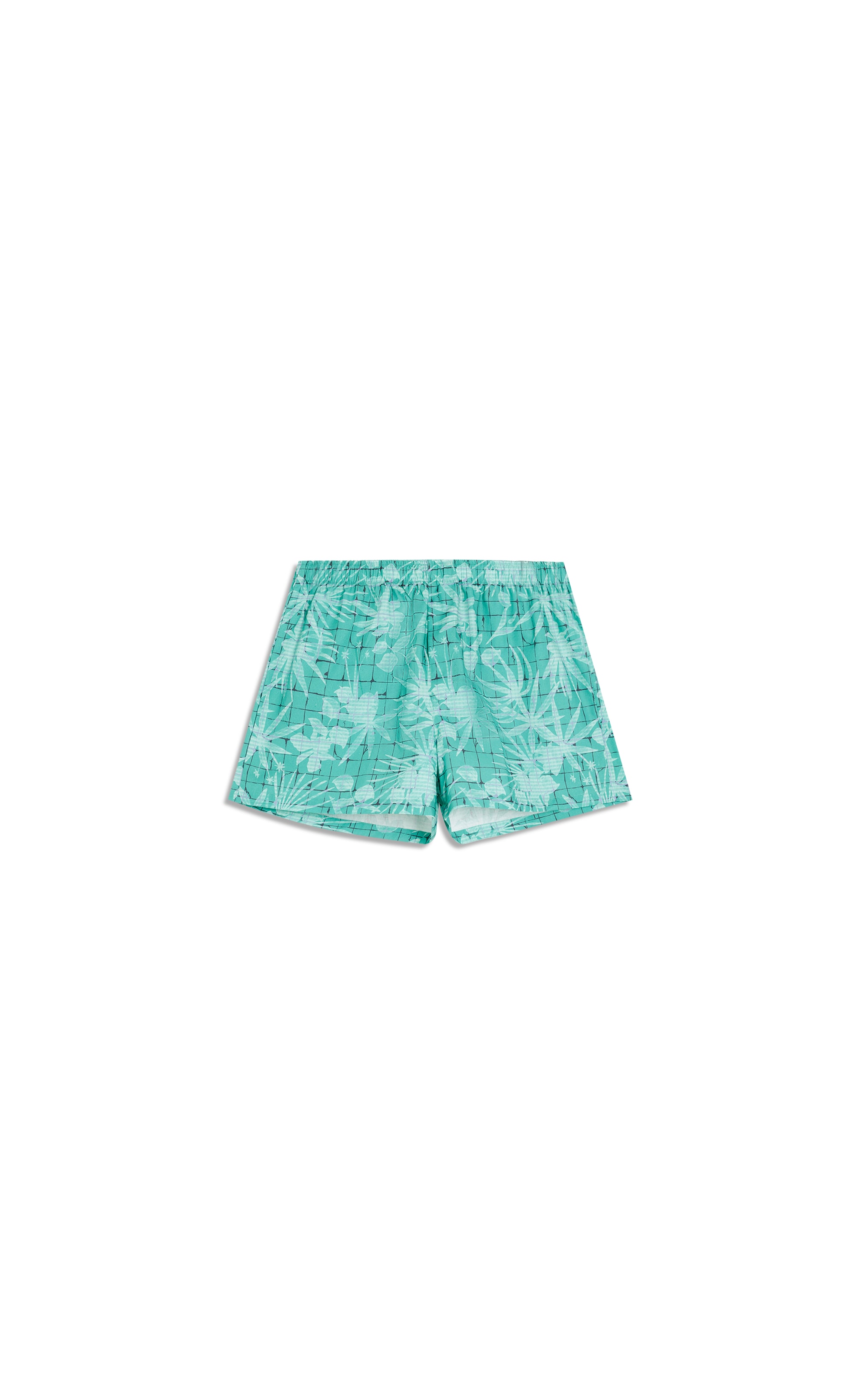 Boxer Algodao Tiles Verde Escuro