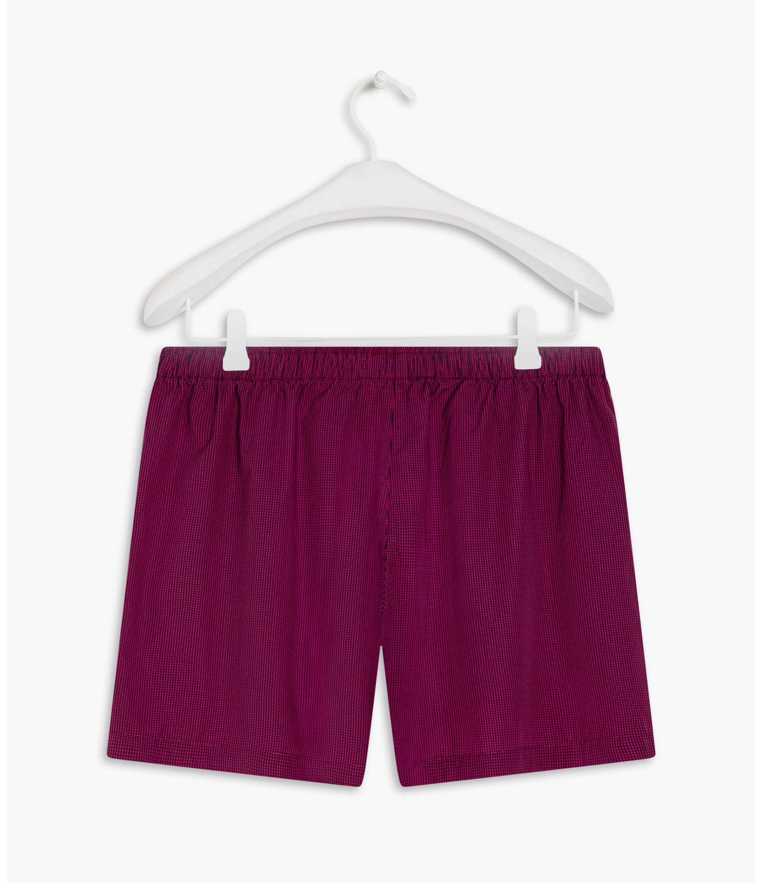 Boxer Algodão Vichy Fucsia
