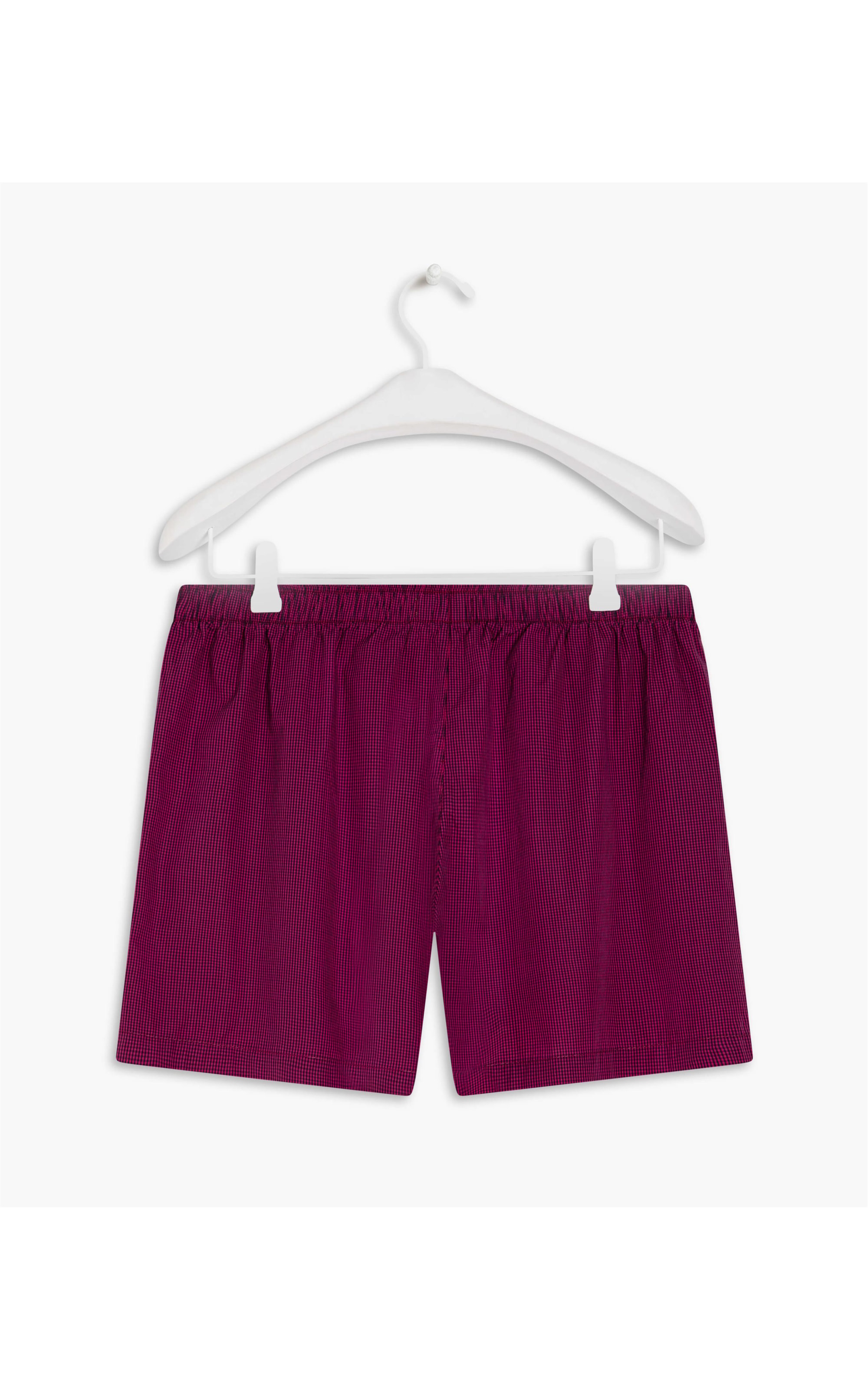 Boxer Algodão Vichy Fucsia