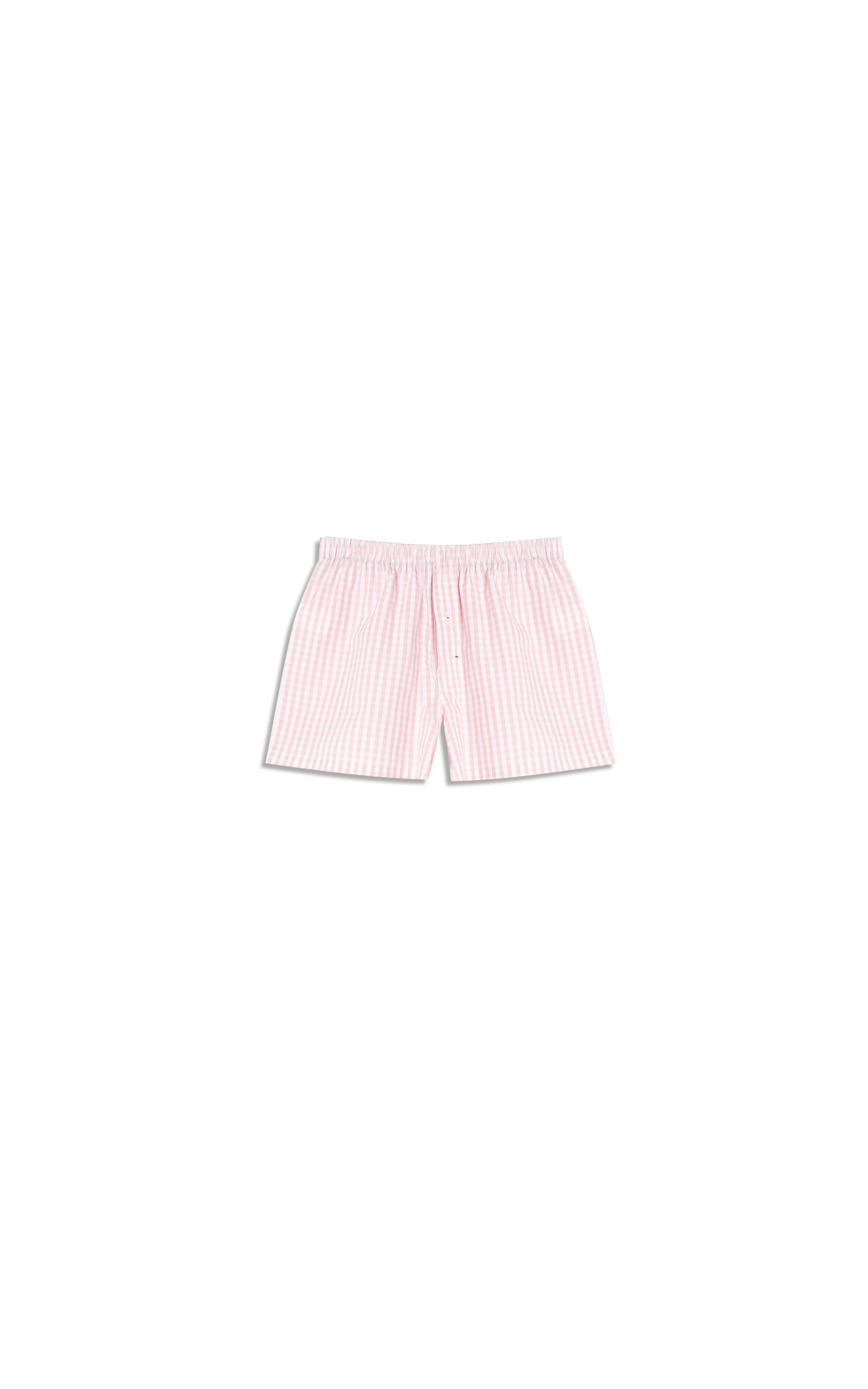 Boxer Algodao Vichy Rosa Velho