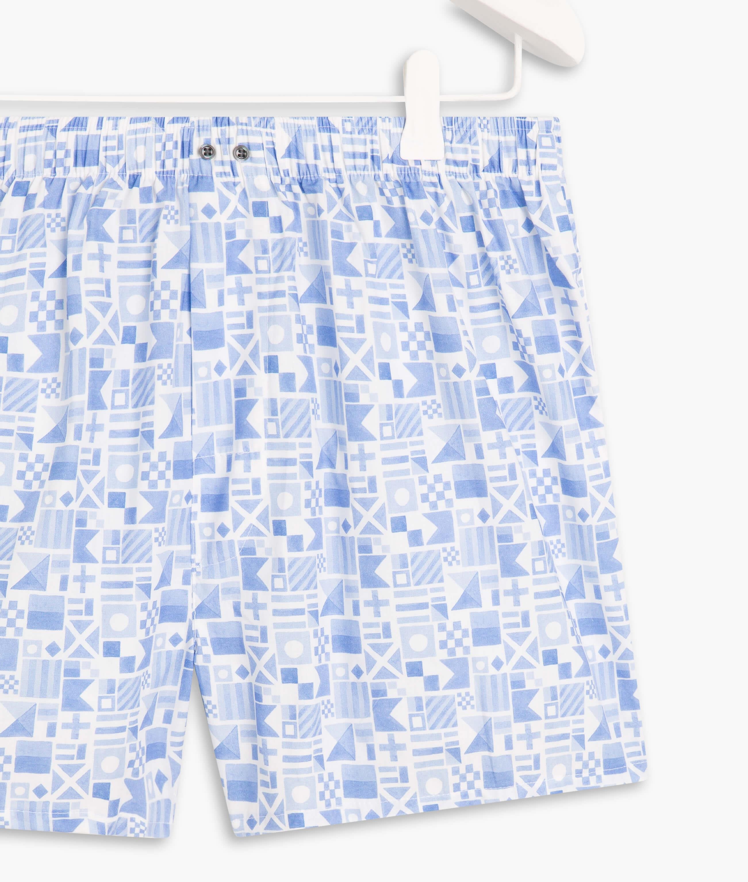 Boxer Bandeiras Maritmas Azul Bic