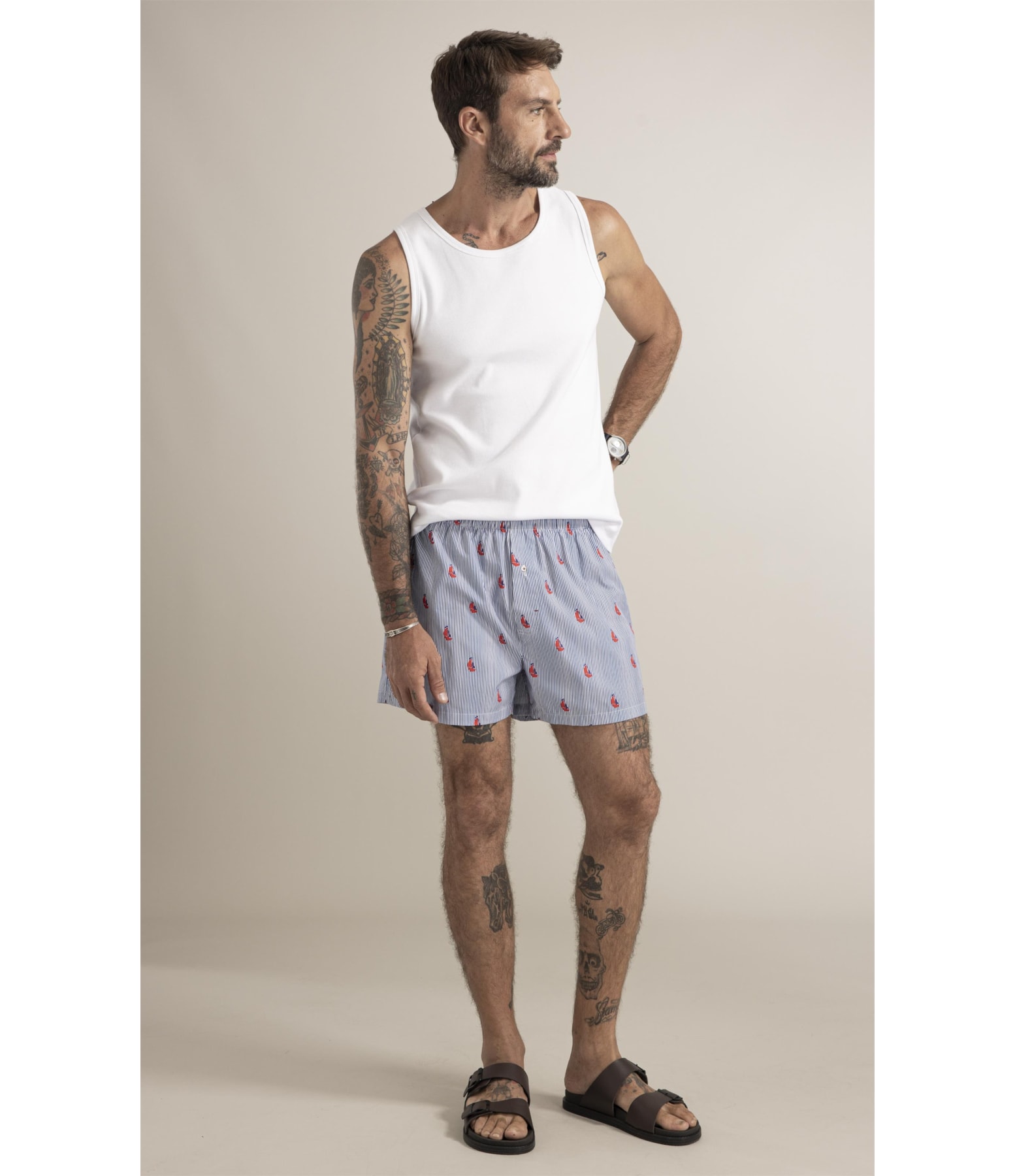 Boxer Barcos Azul Bic