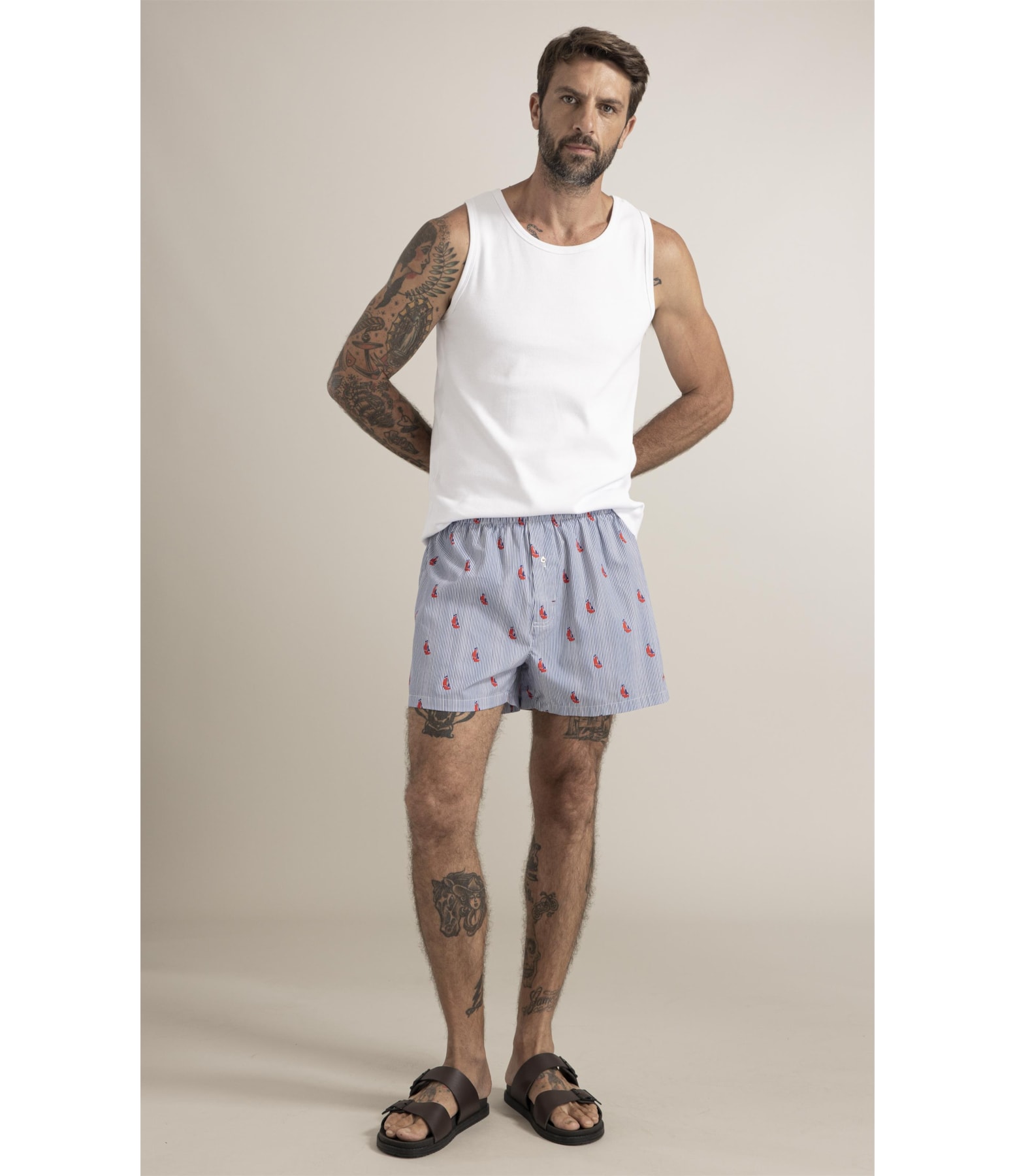 Boxer Barcos Azul Bic