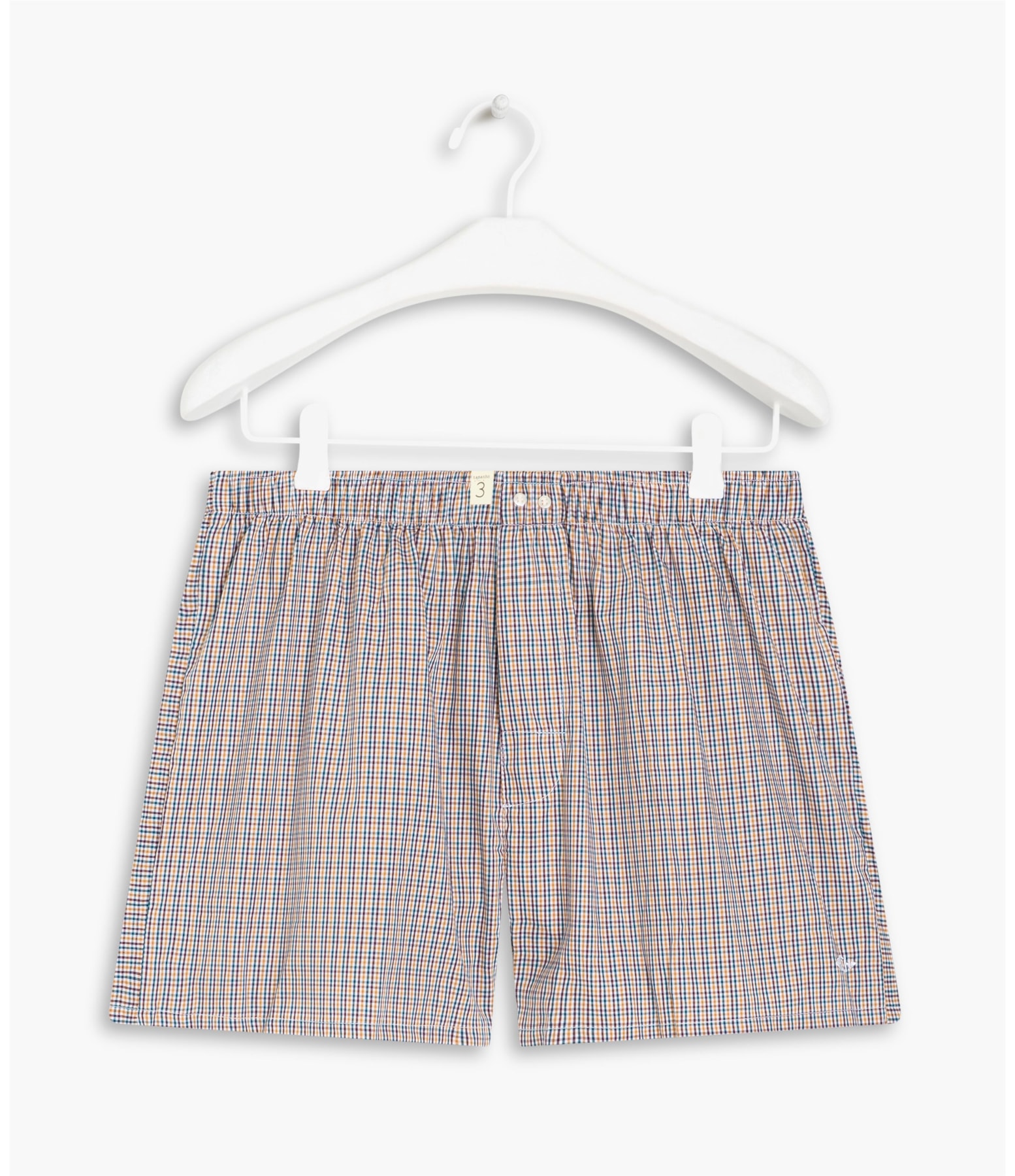 Boxer Brick Xadrez Amarelo