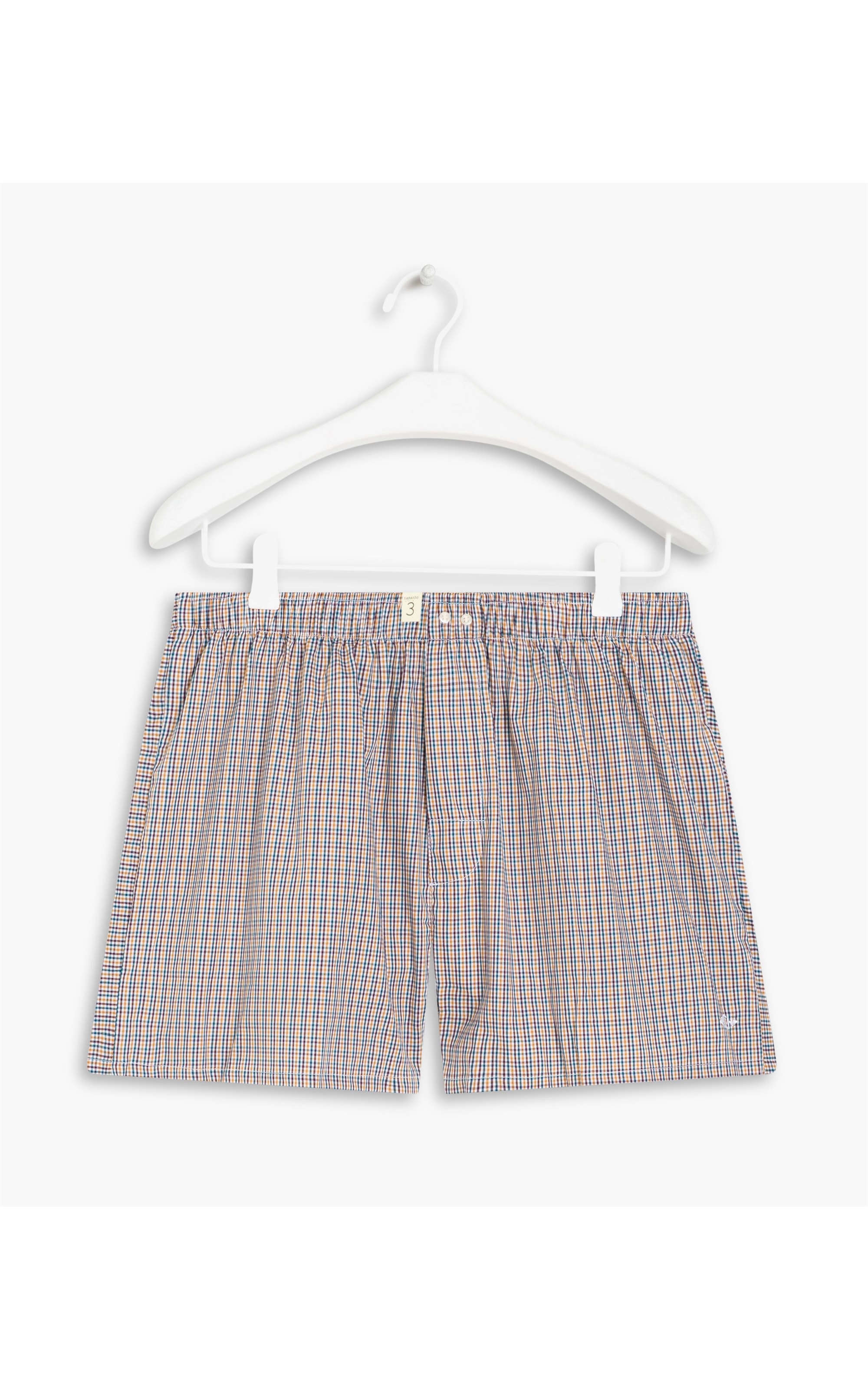 Boxer Brick Xadrez Amarelo