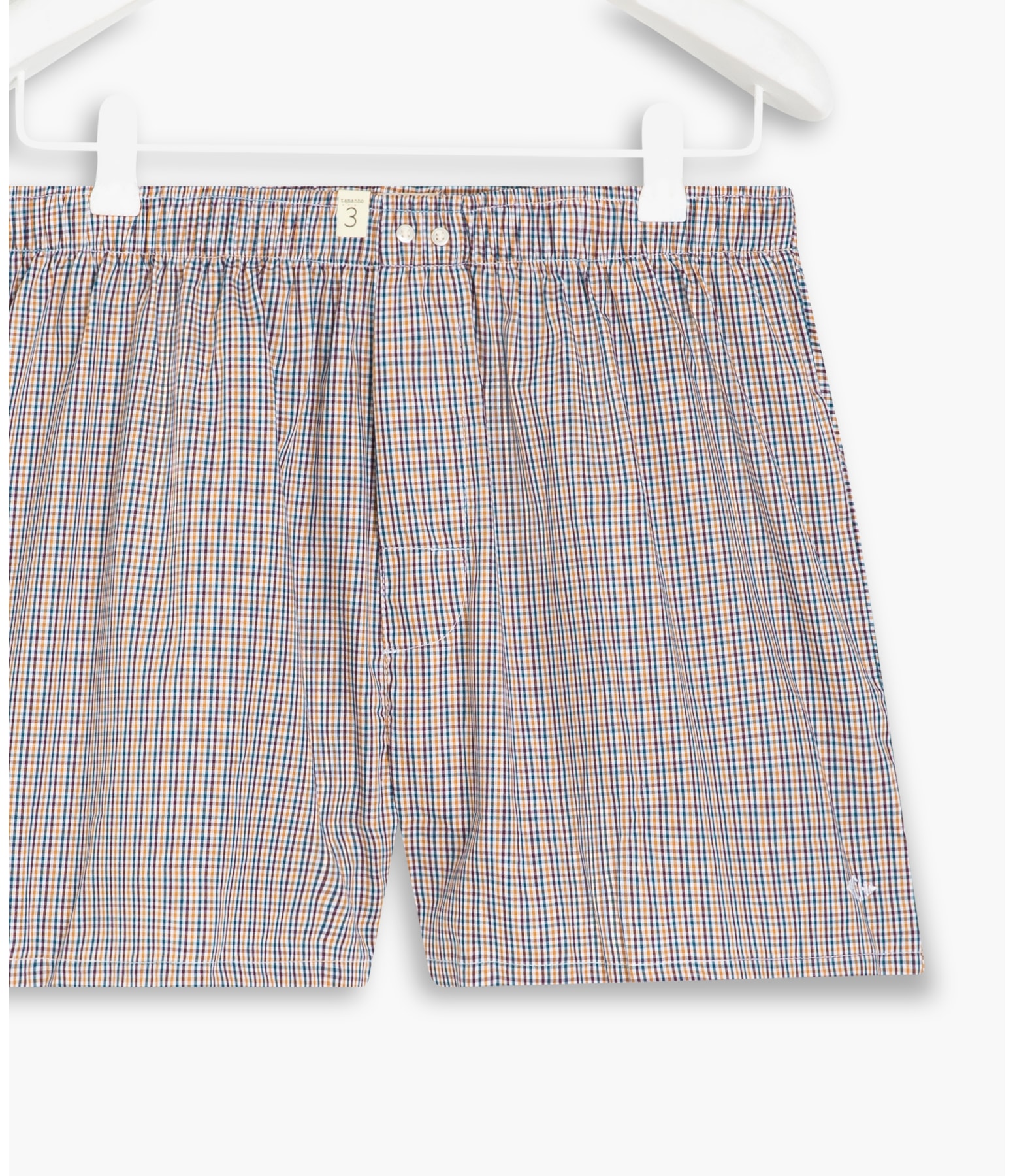 Boxer Brick Xadrez Amarelo