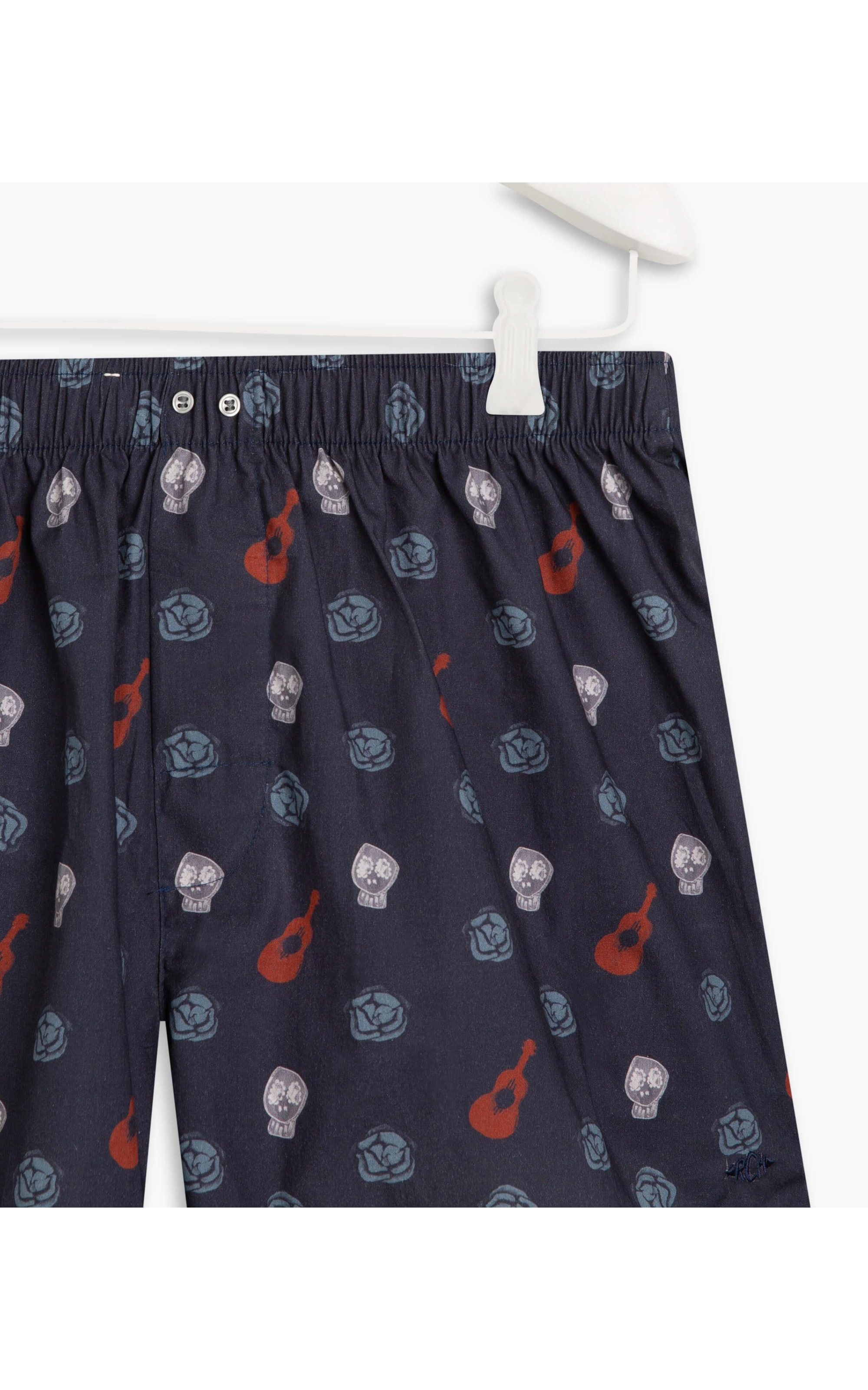 Boxer Calaveras Marinho Marinho