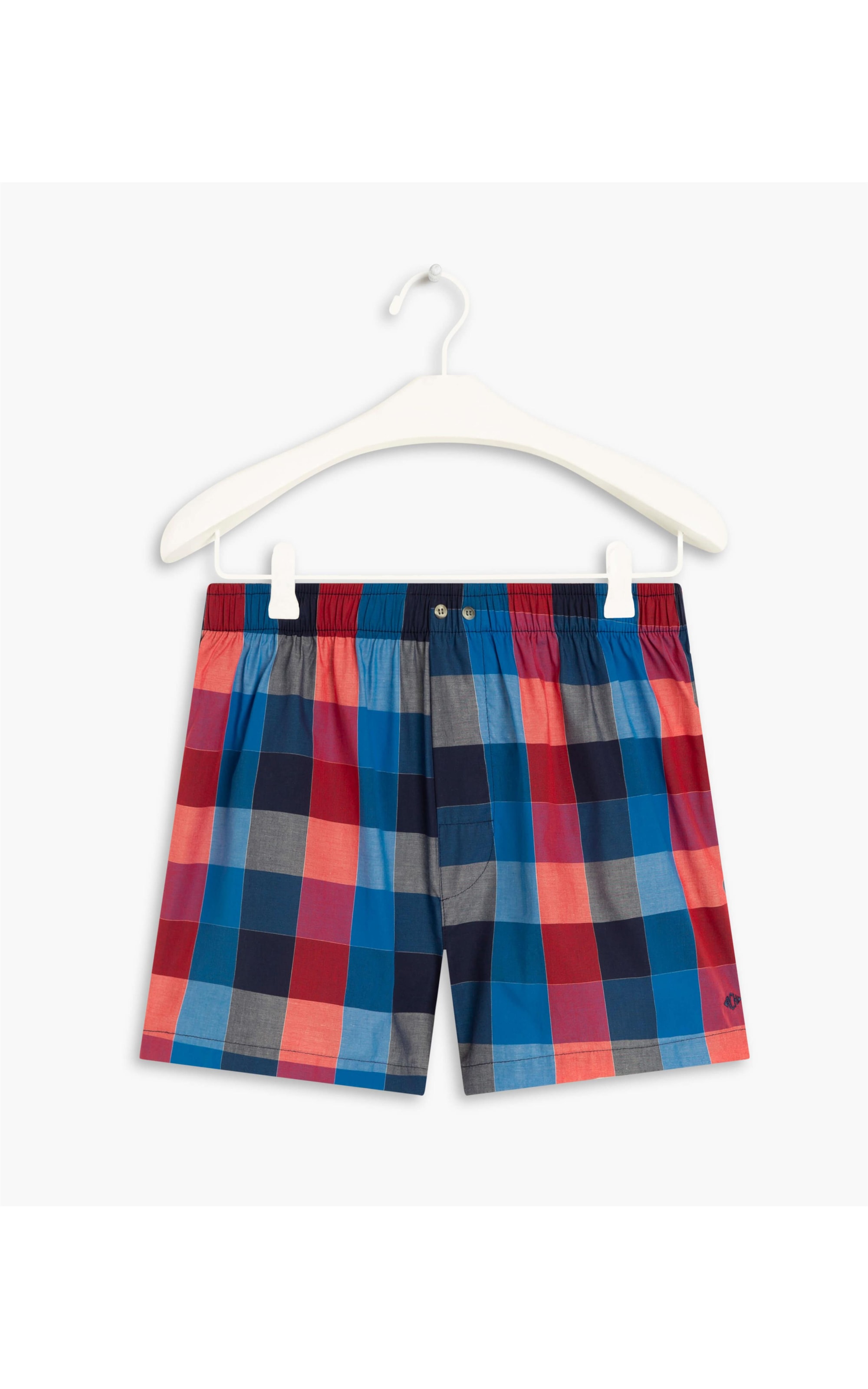 Boxer Check Color Marinho