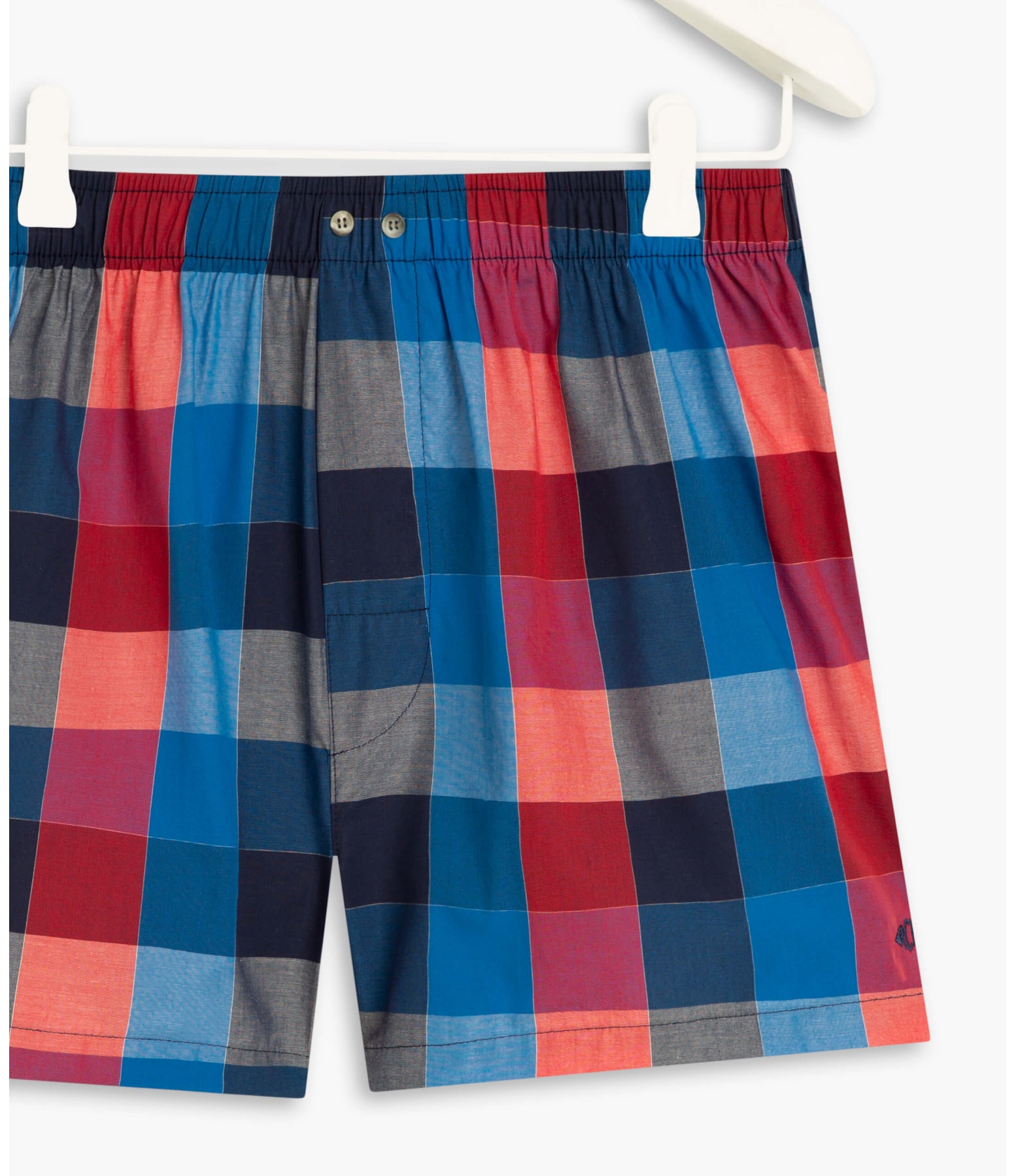 Boxer Check Color Marinho