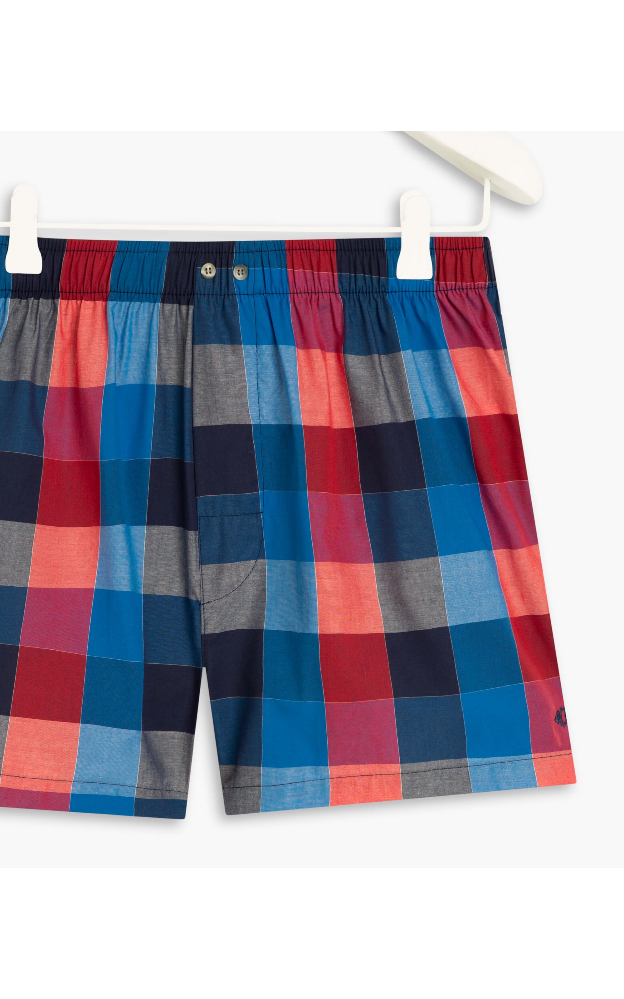 Boxer Check Color Marinho