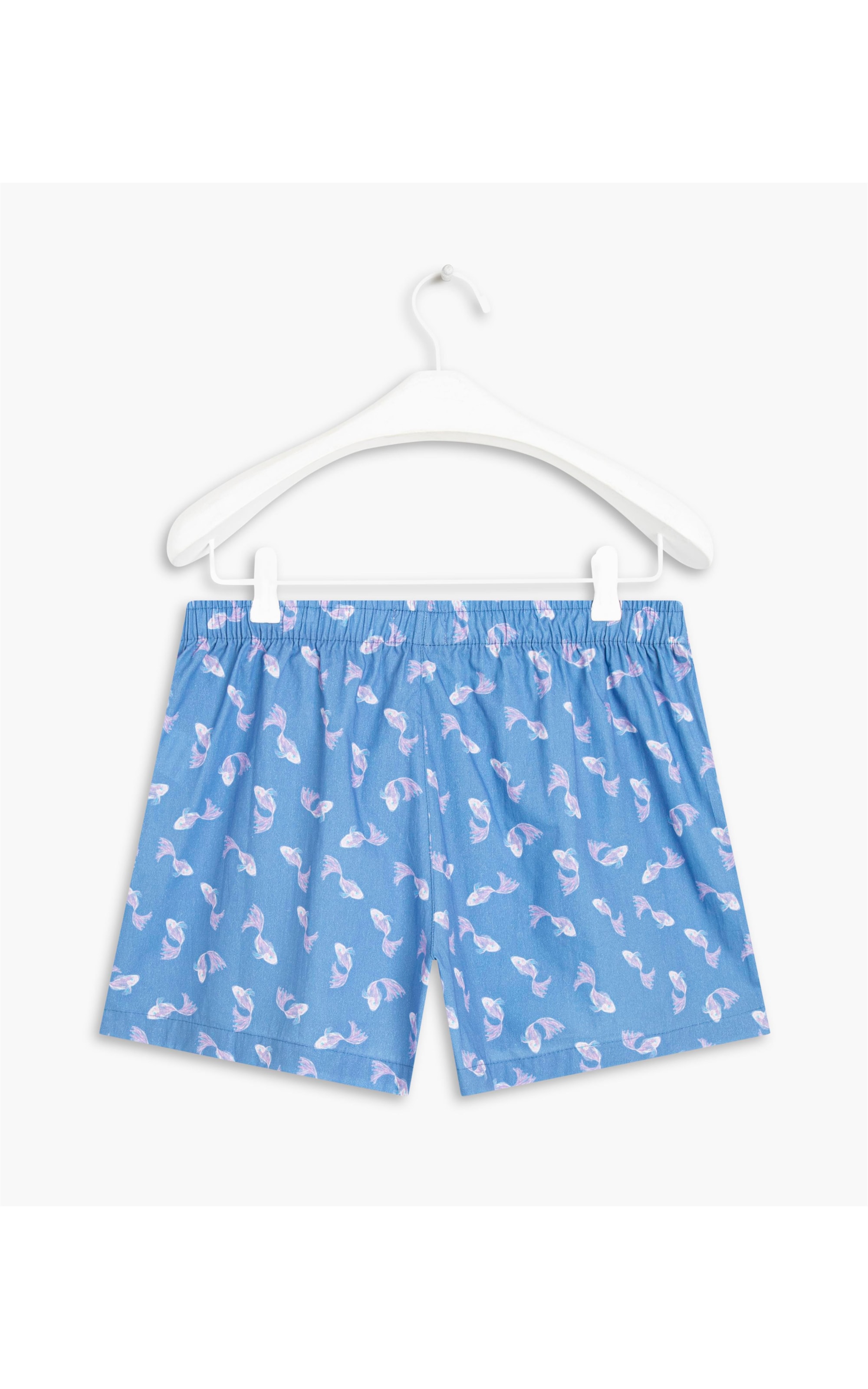 Boxer Cotton Estampa Beta Azul Bic