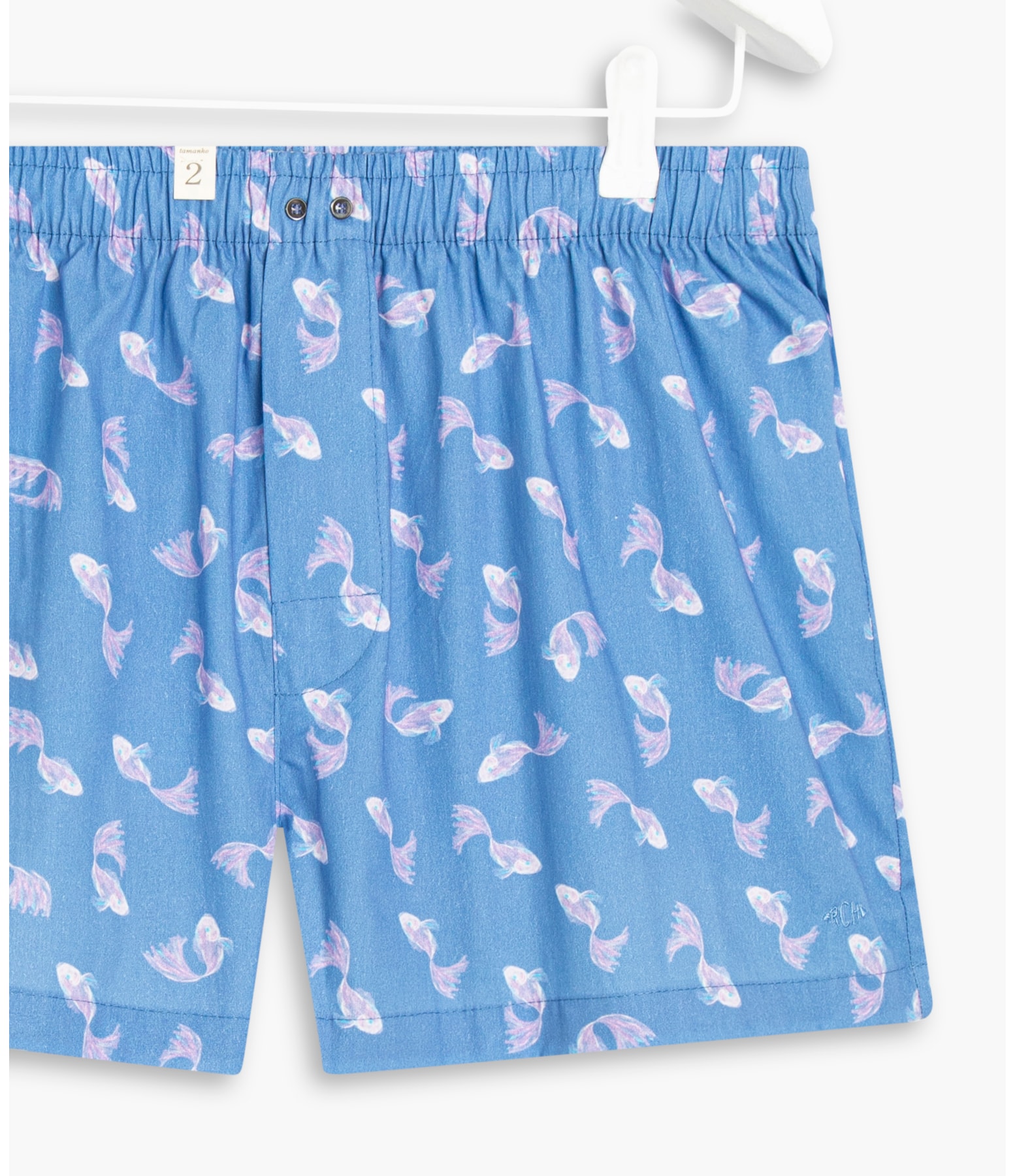 Boxer Cotton Estampa Beta Azul Bic