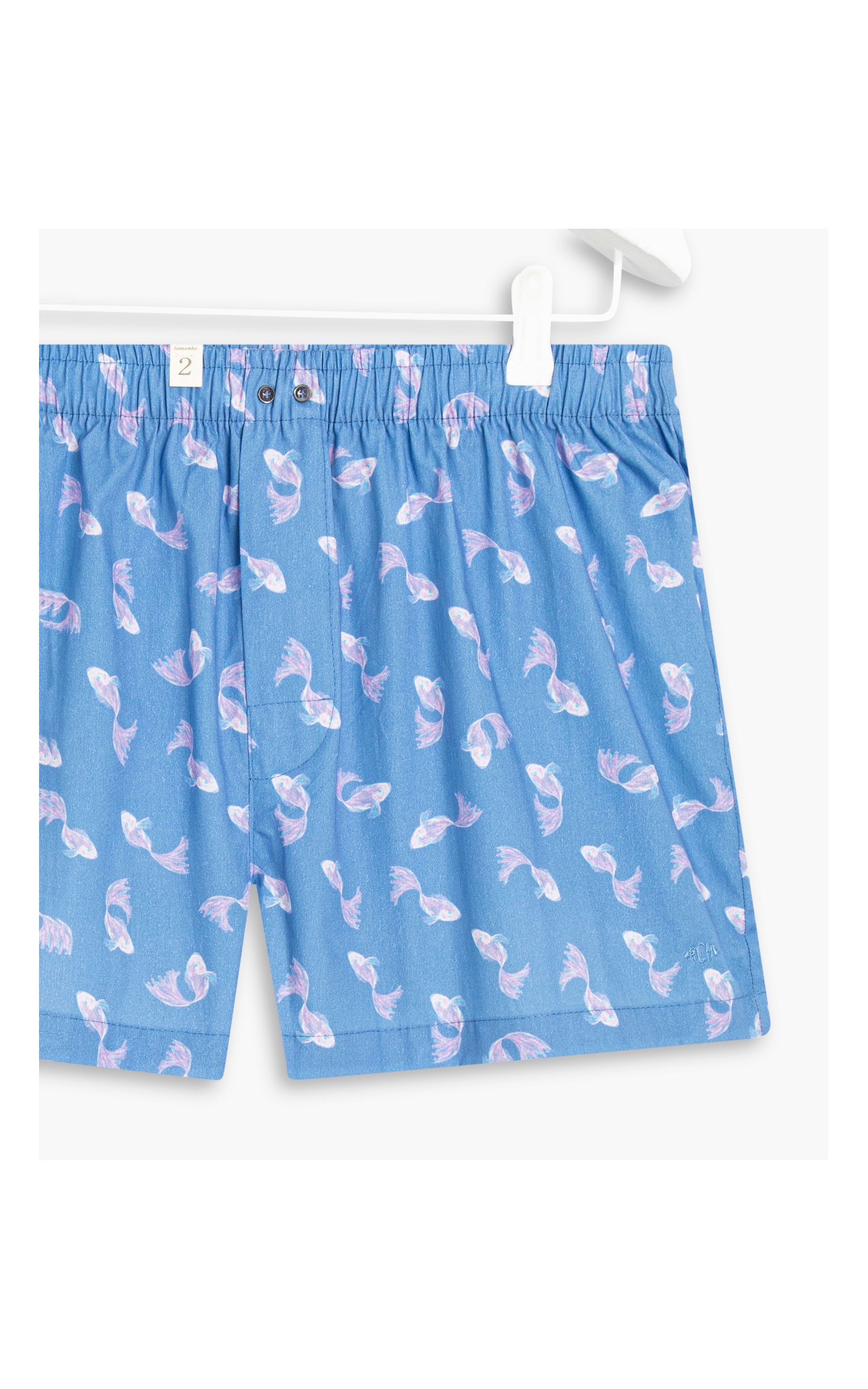 Boxer Cotton Estampa Beta Azul Bic