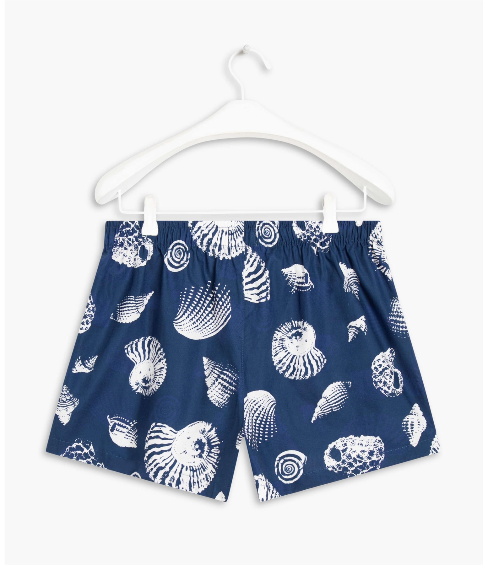 Boxer Cotton Estampa Shell Marinho