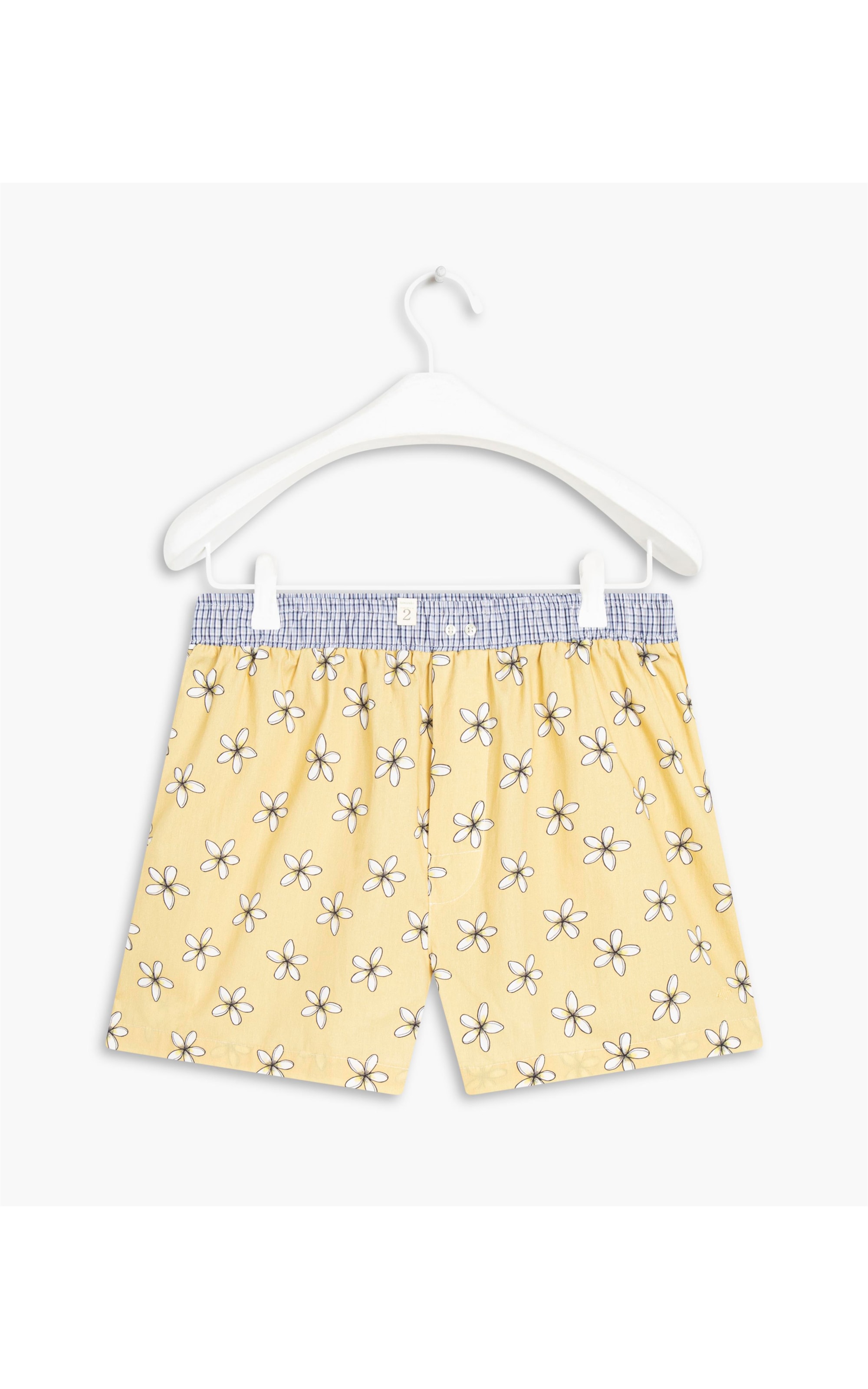 Boxer Cotton Estampa Tiare Amarelo