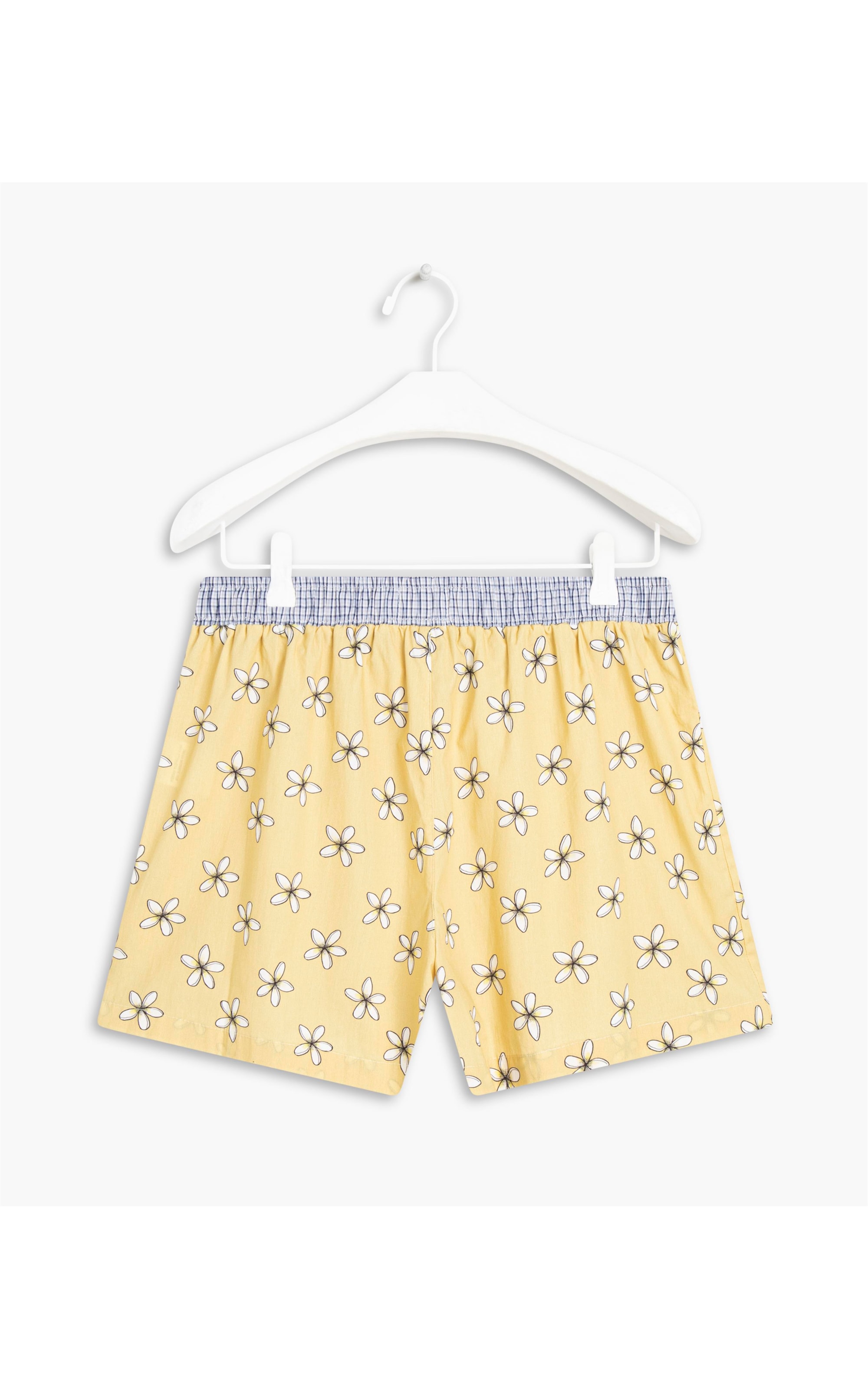 Boxer Cotton Estampa Tiare Amarelo