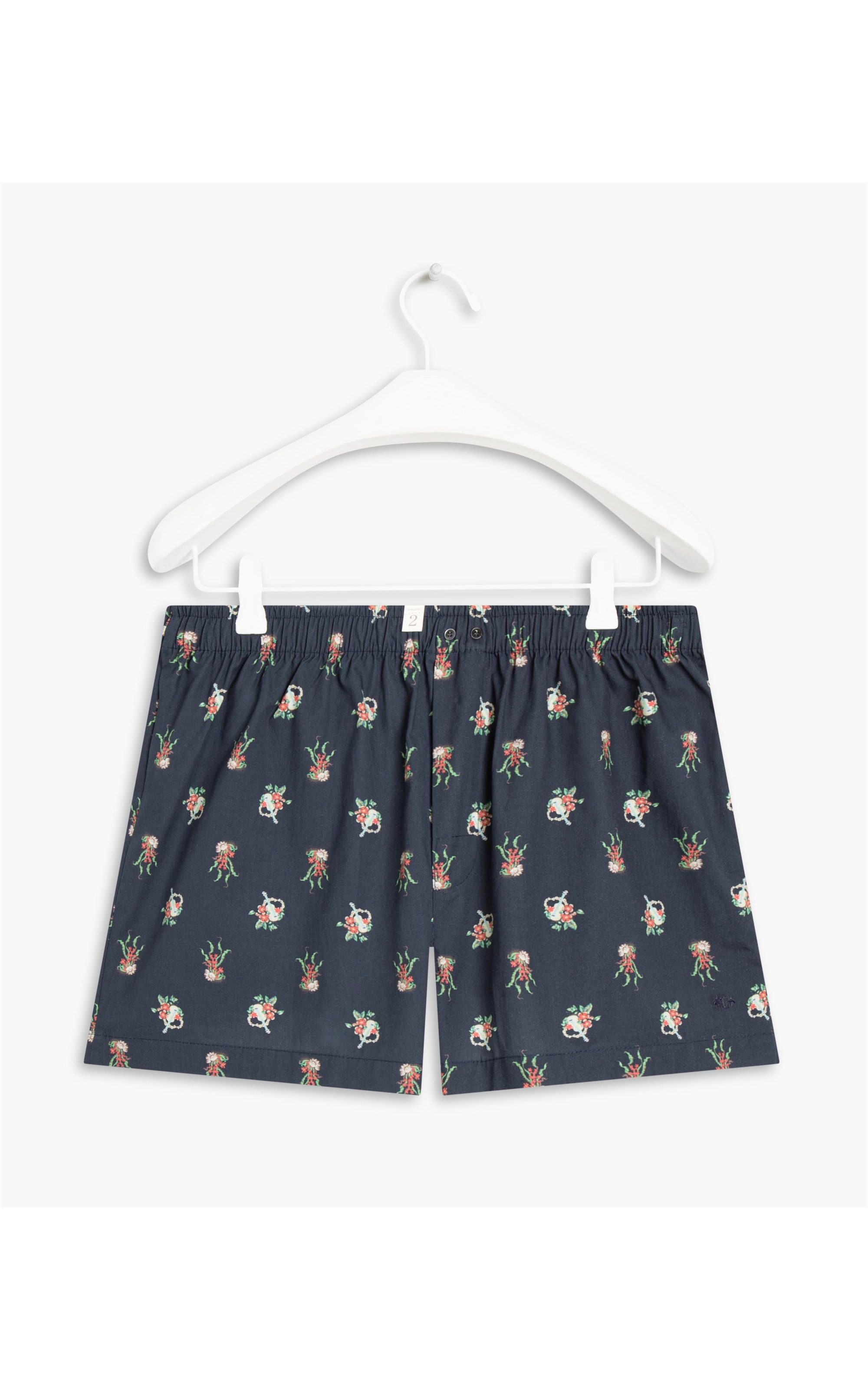 Boxer Cotton Estampa Ukelele Marinho