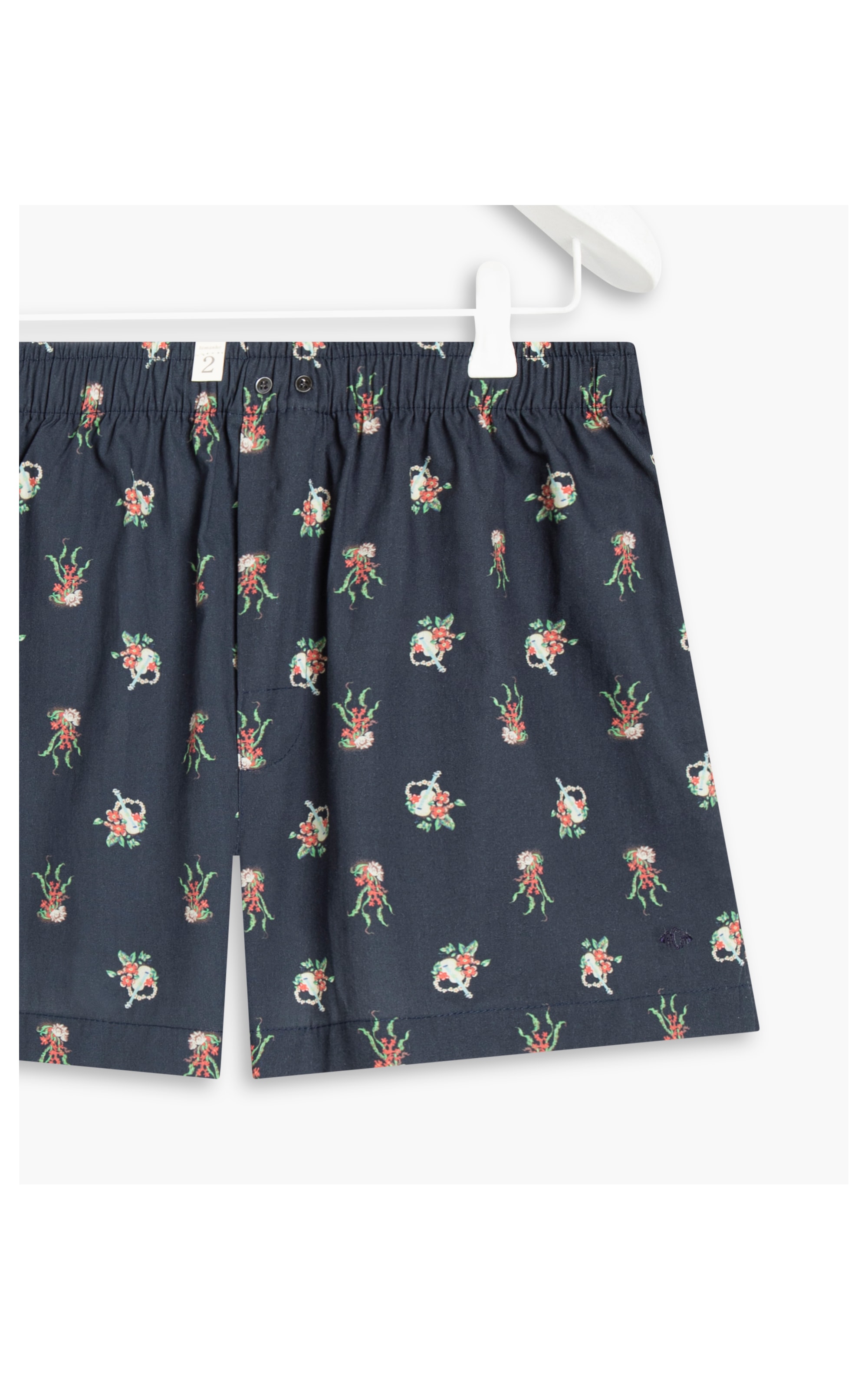 Boxer Cotton Estampa Ukelele Marinho