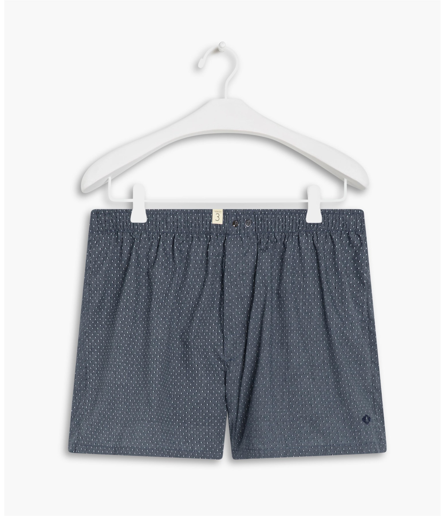 Boxer Cotton Poá Marinho
