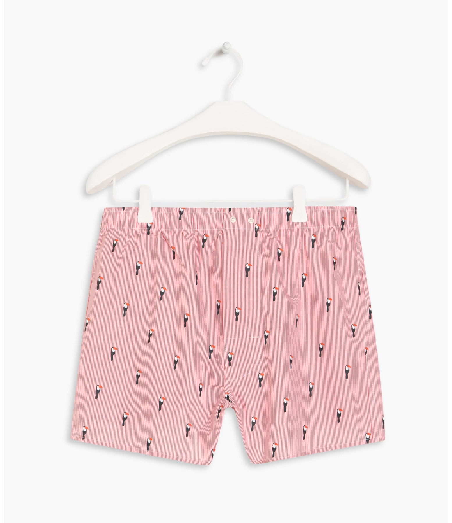 Boxer Estampada Tucanos Vermelho