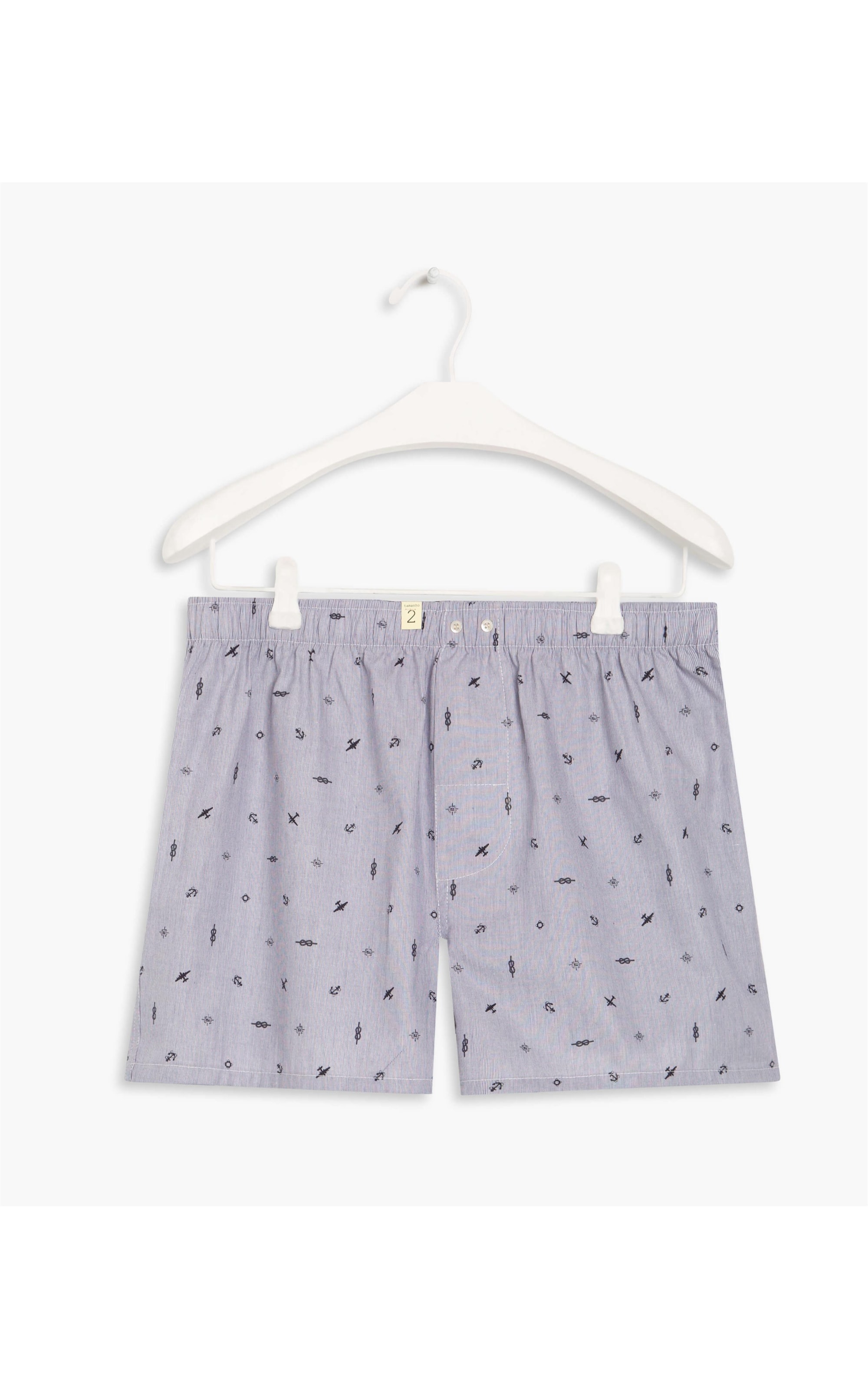 Boxer Listradinho Navy Marinho