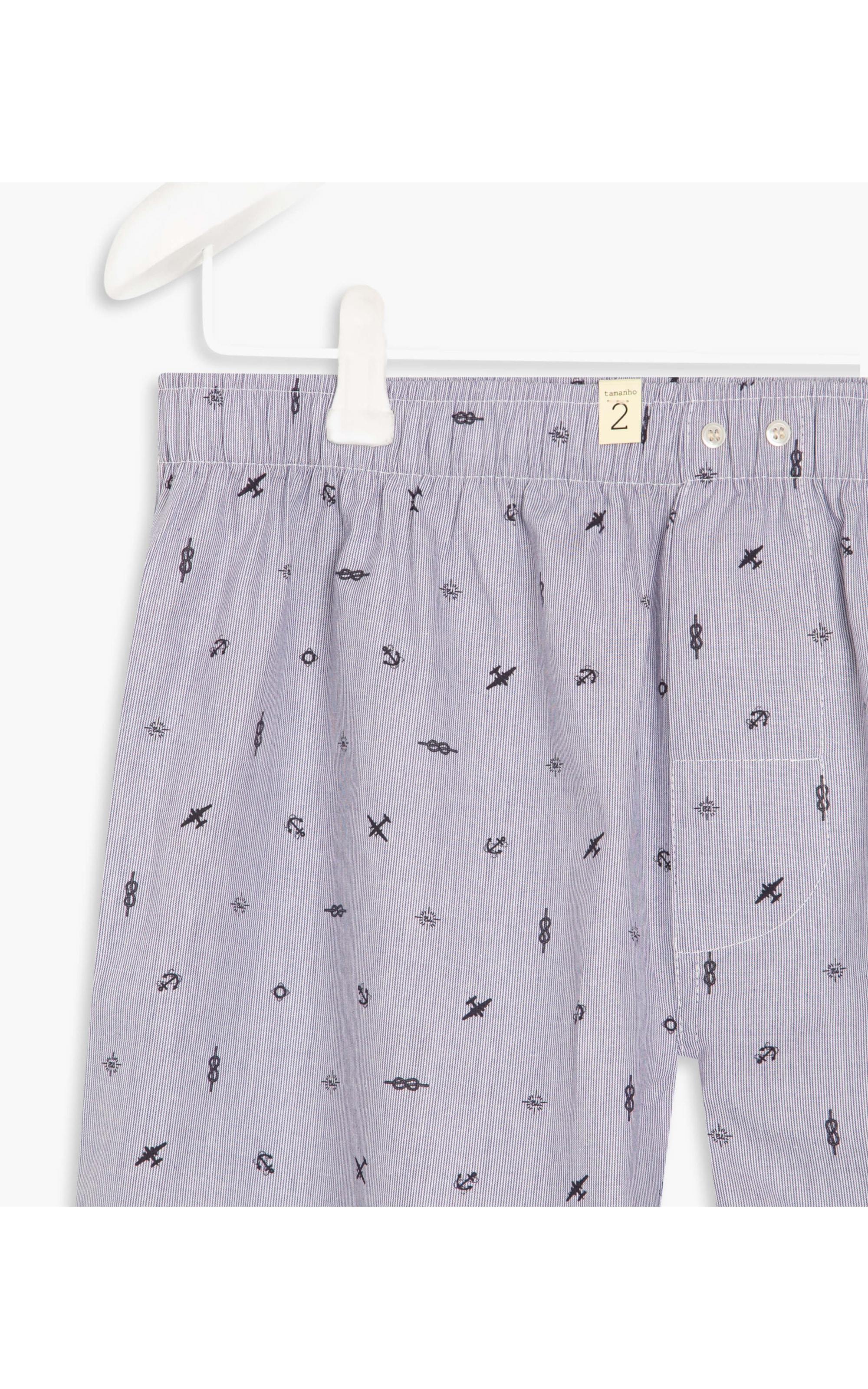 Boxer Listradinho Navy Marinho
