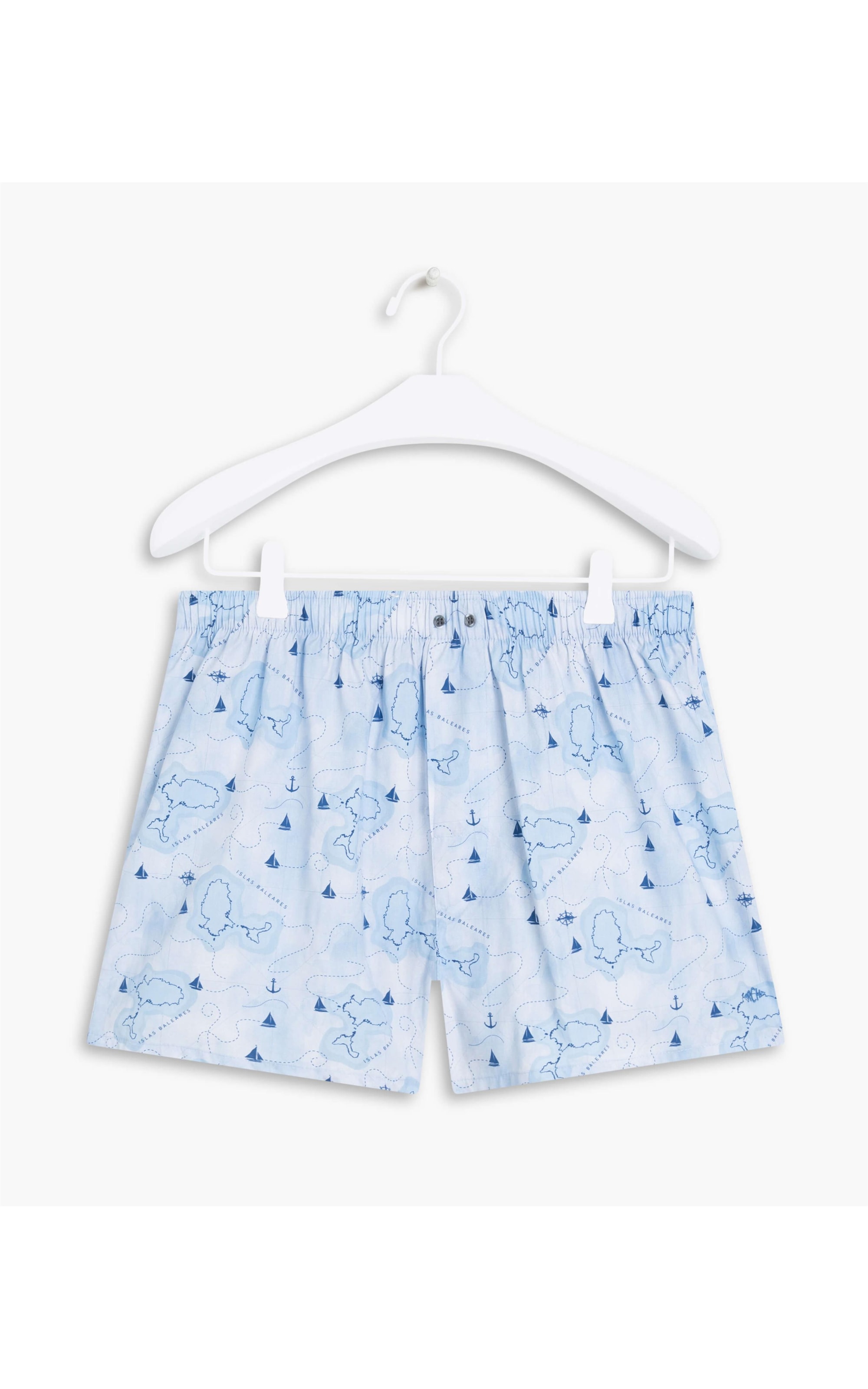 Boxer Mapa Azul Bic