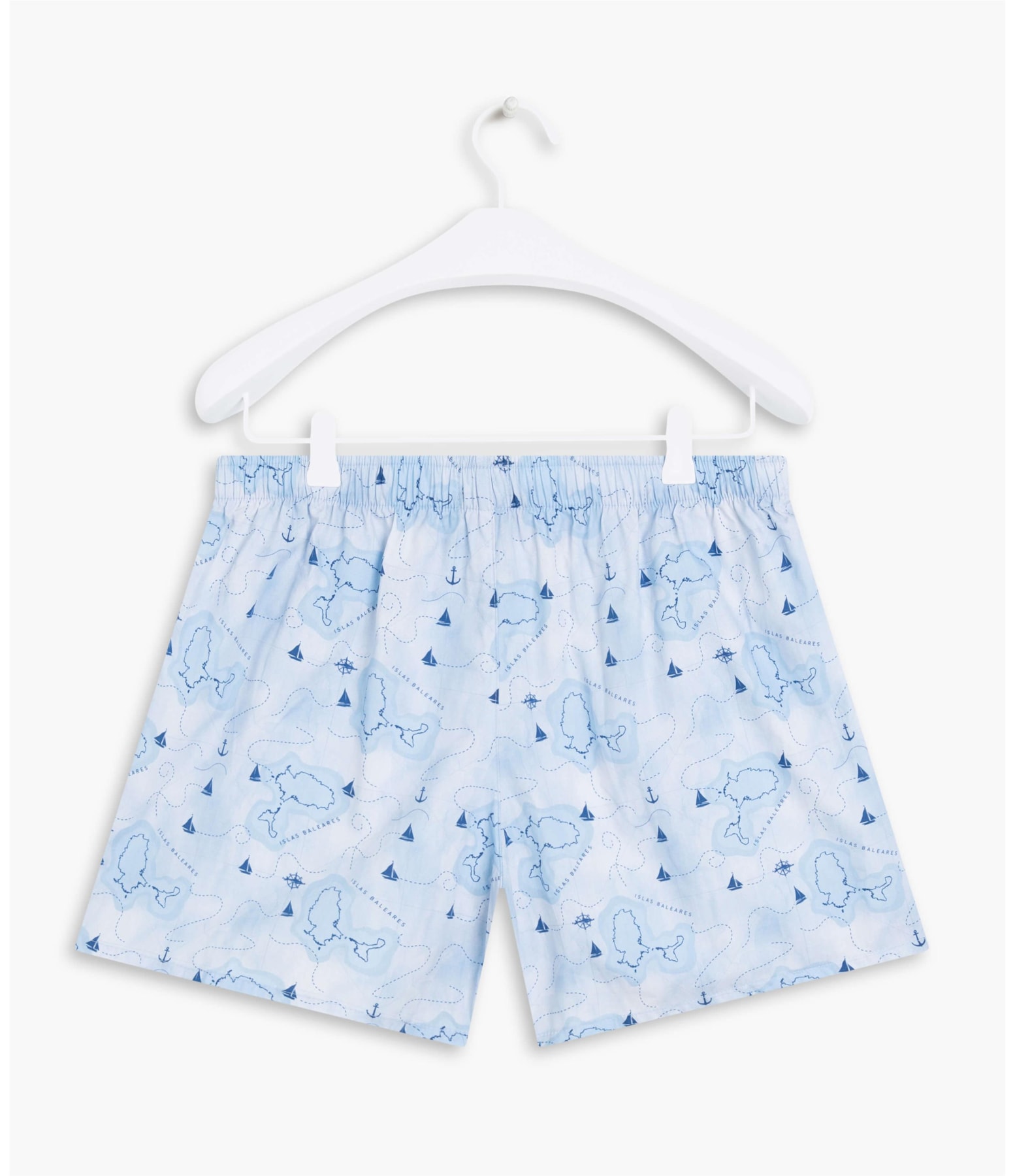 Boxer Mapa Azul Bic