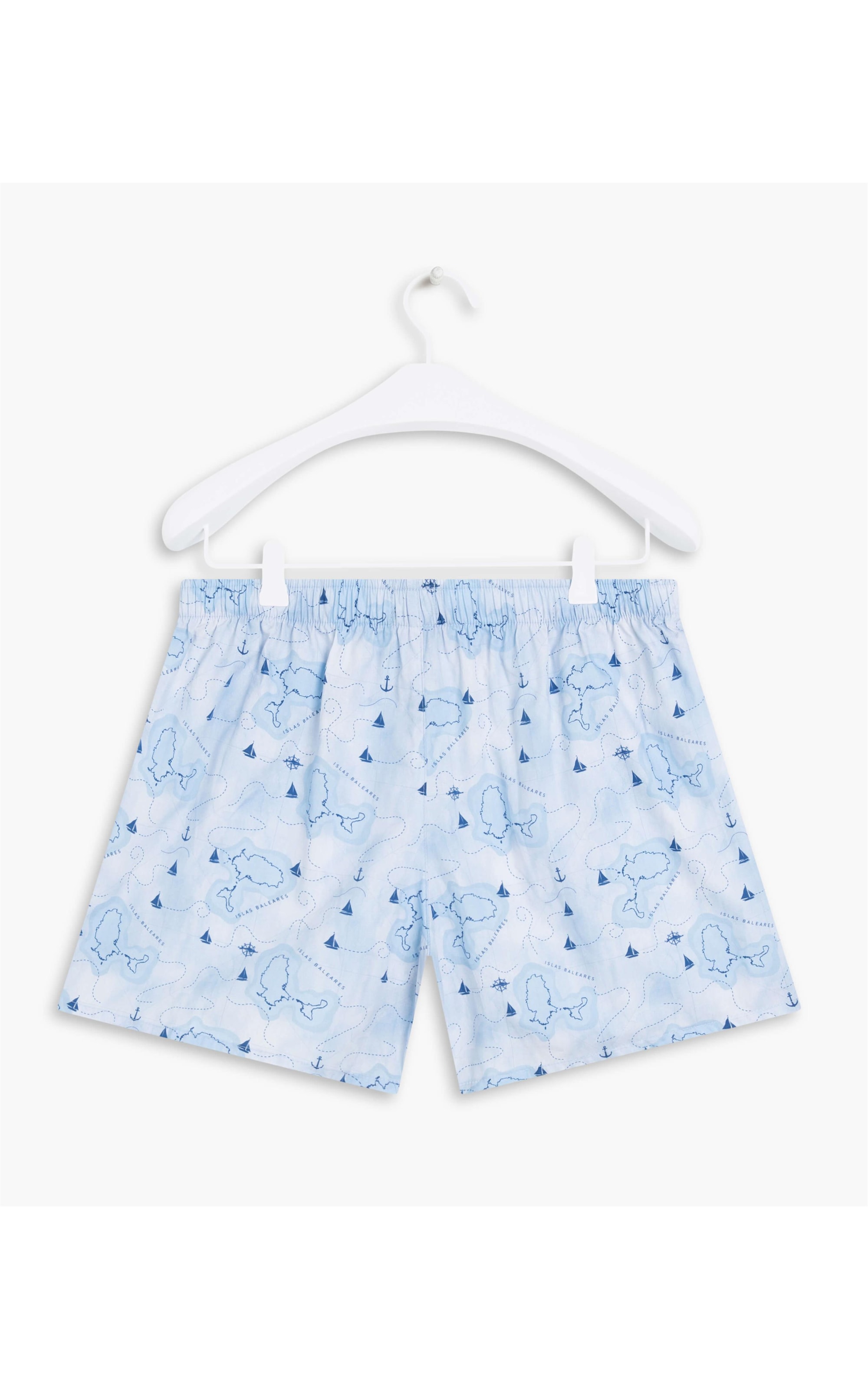 Boxer Mapa Azul Bic