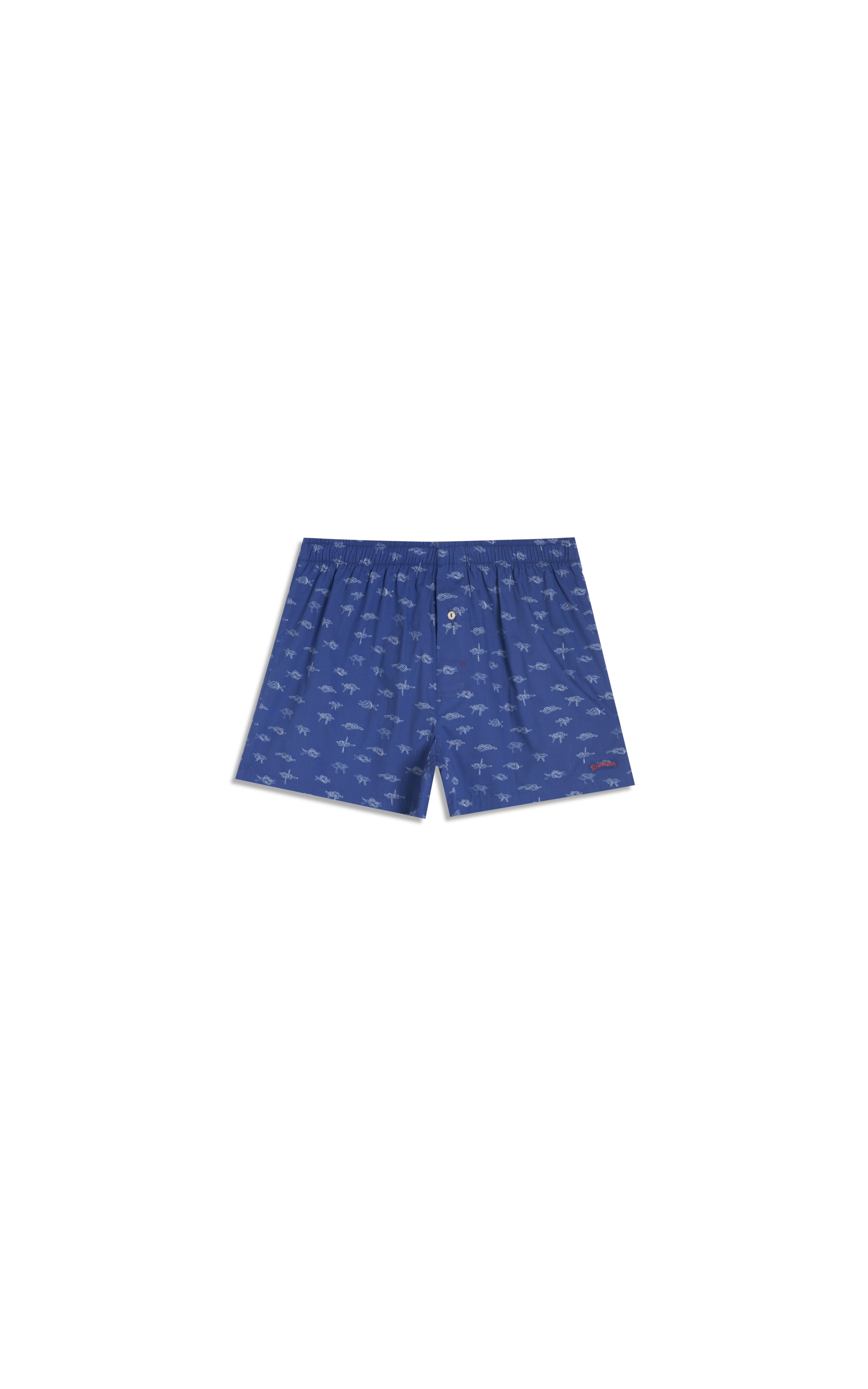 Boxer Nó de Marinheiro Azul Bic
