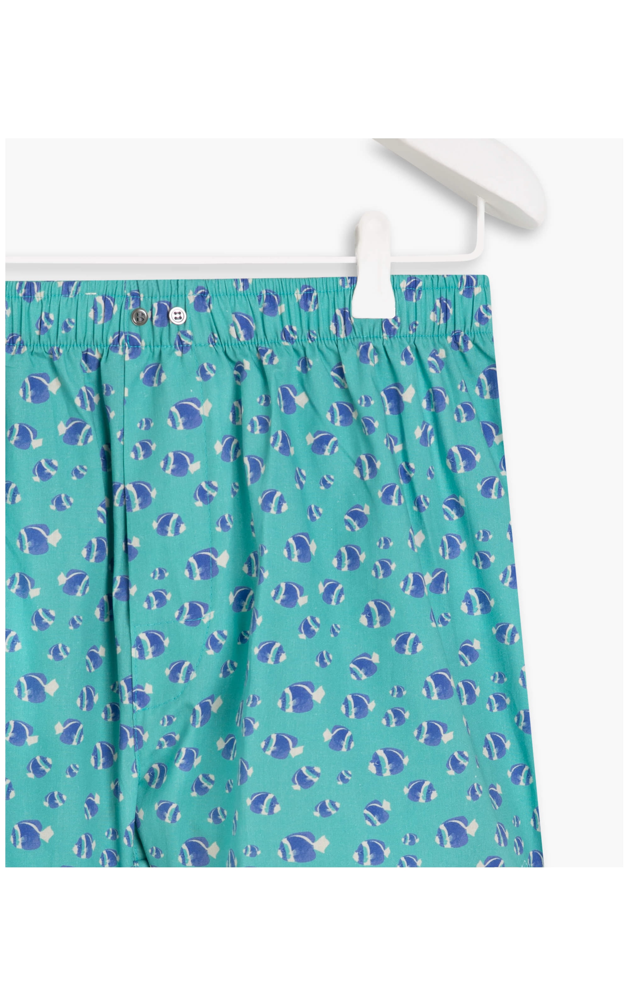 Boxer Peixes Verde Agua