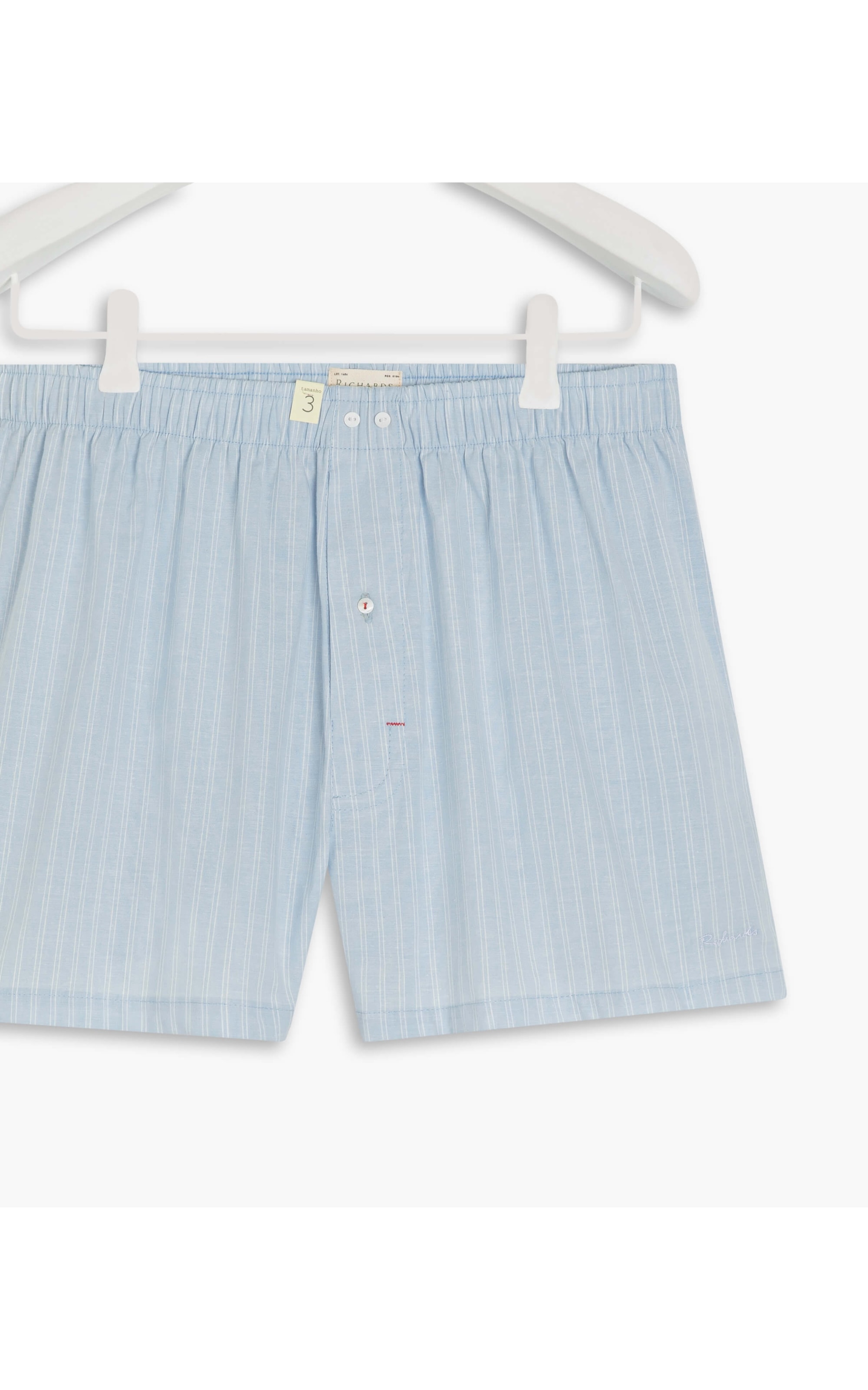 Boxer Richards Listra Dupla Azul Claro