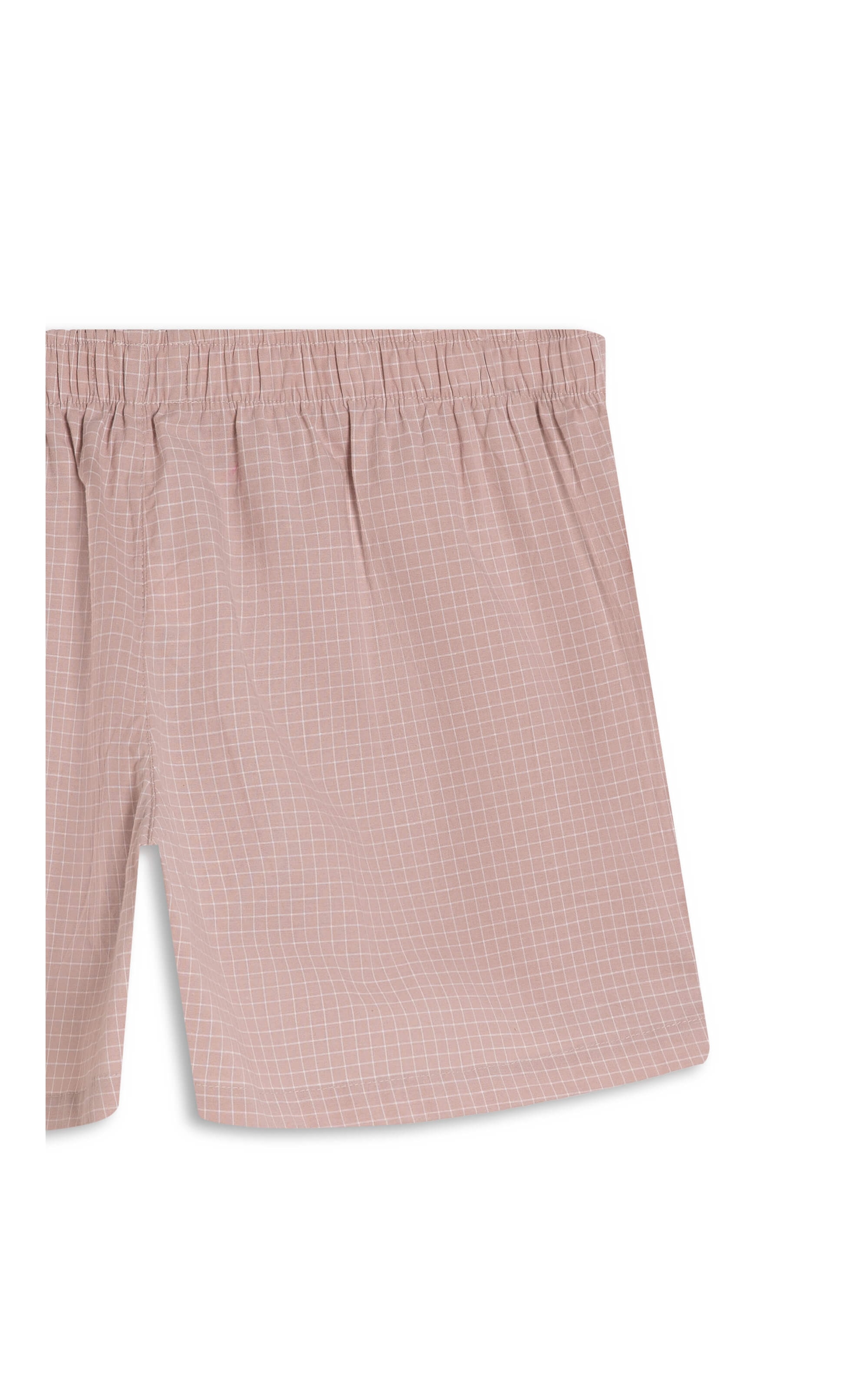 Boxer Sky Plaid Algodão Fio Tinto Rosê