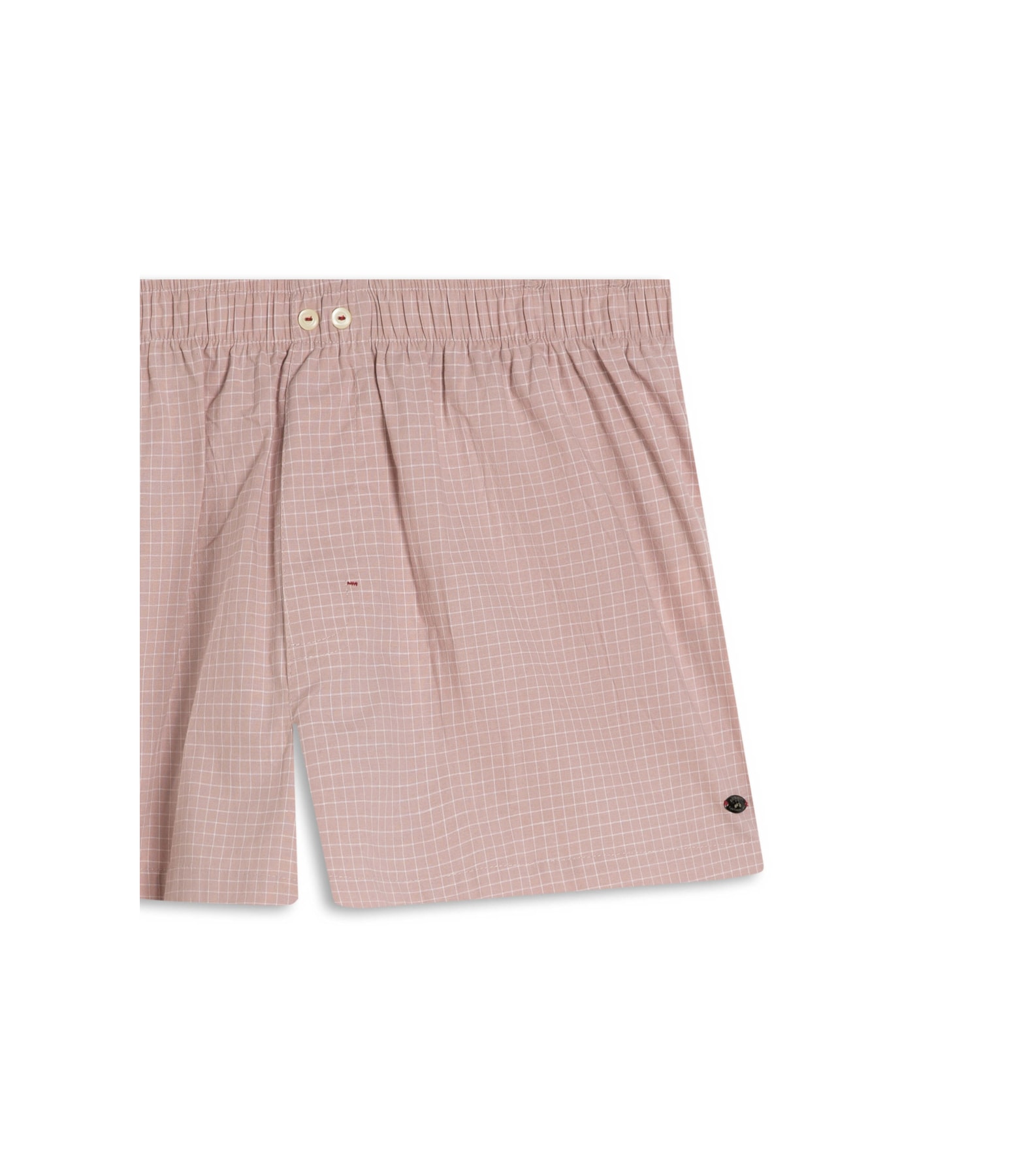 Boxer Sky Plaid Algodão Fio Tinto Rosê