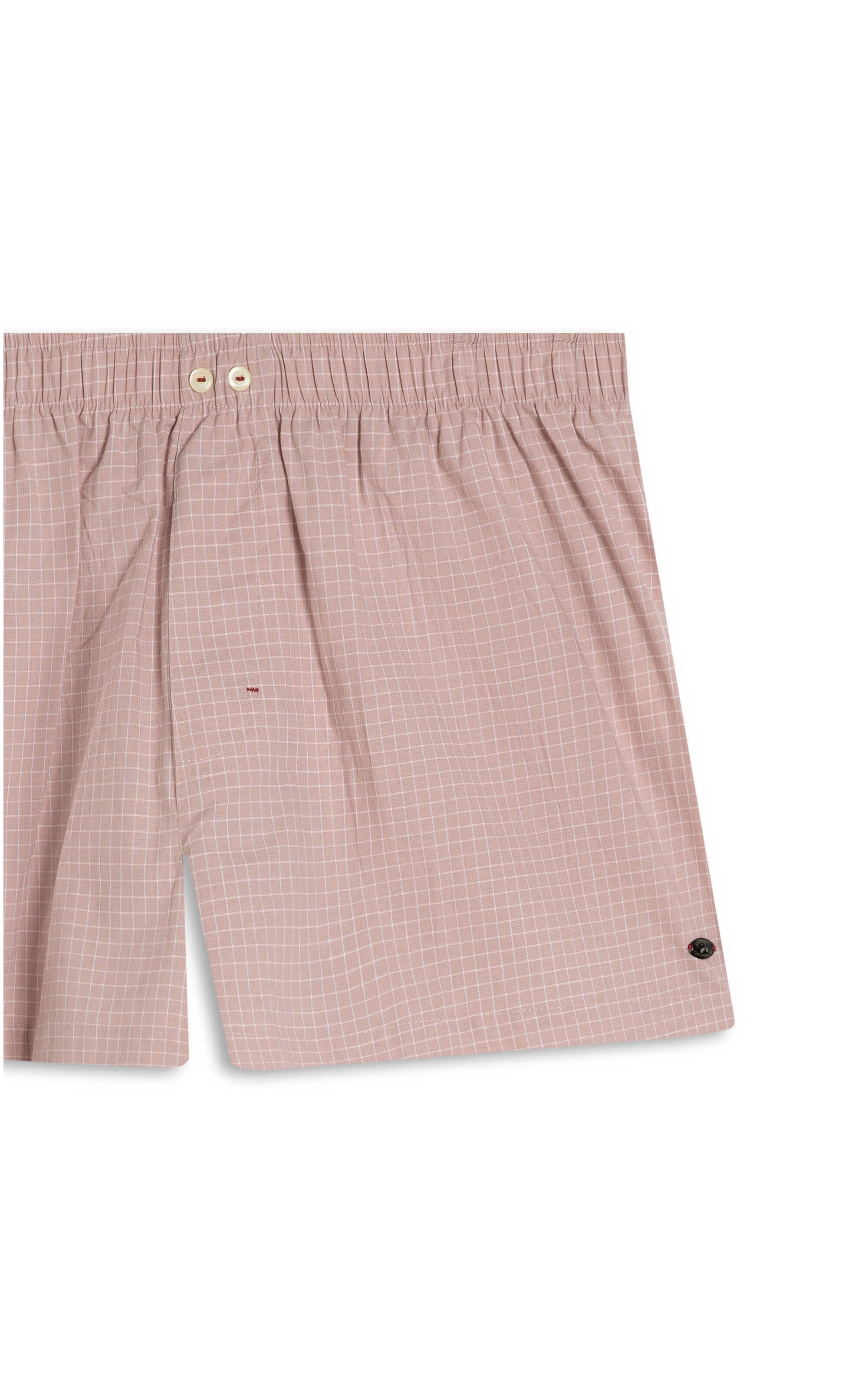 Boxer Sky Plaid Algodão Fio Tinto Rosê