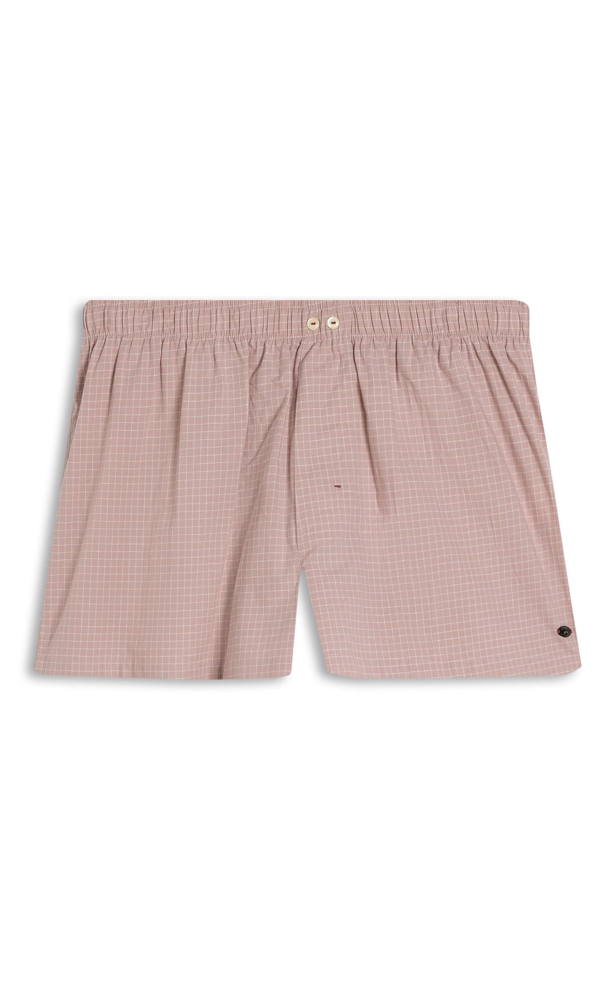 Boxer Sky Plaid Algodão Fio Tinto Rosê