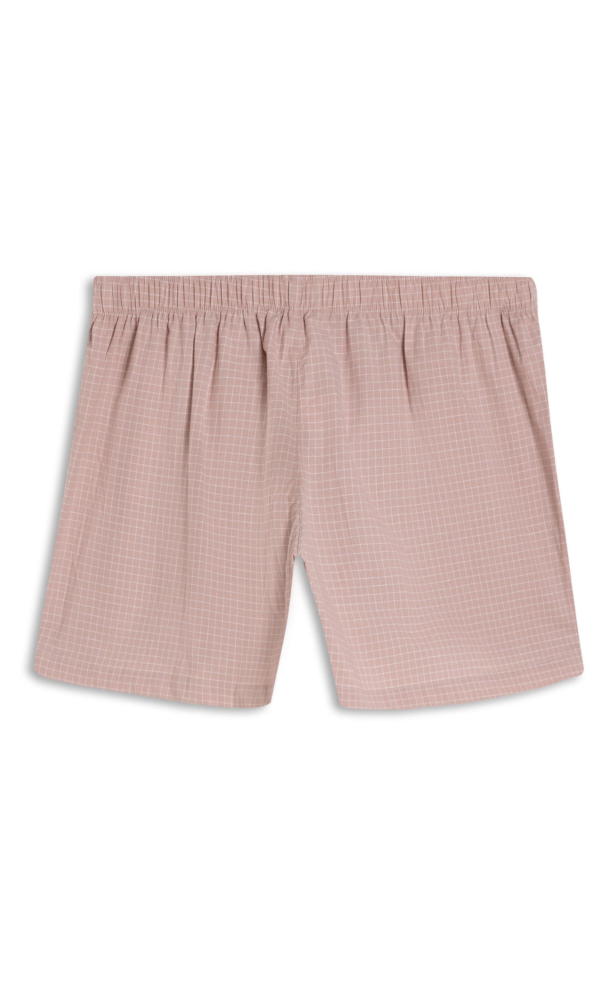 Boxer Sky Plaid Algodão Fio Tinto Rosê