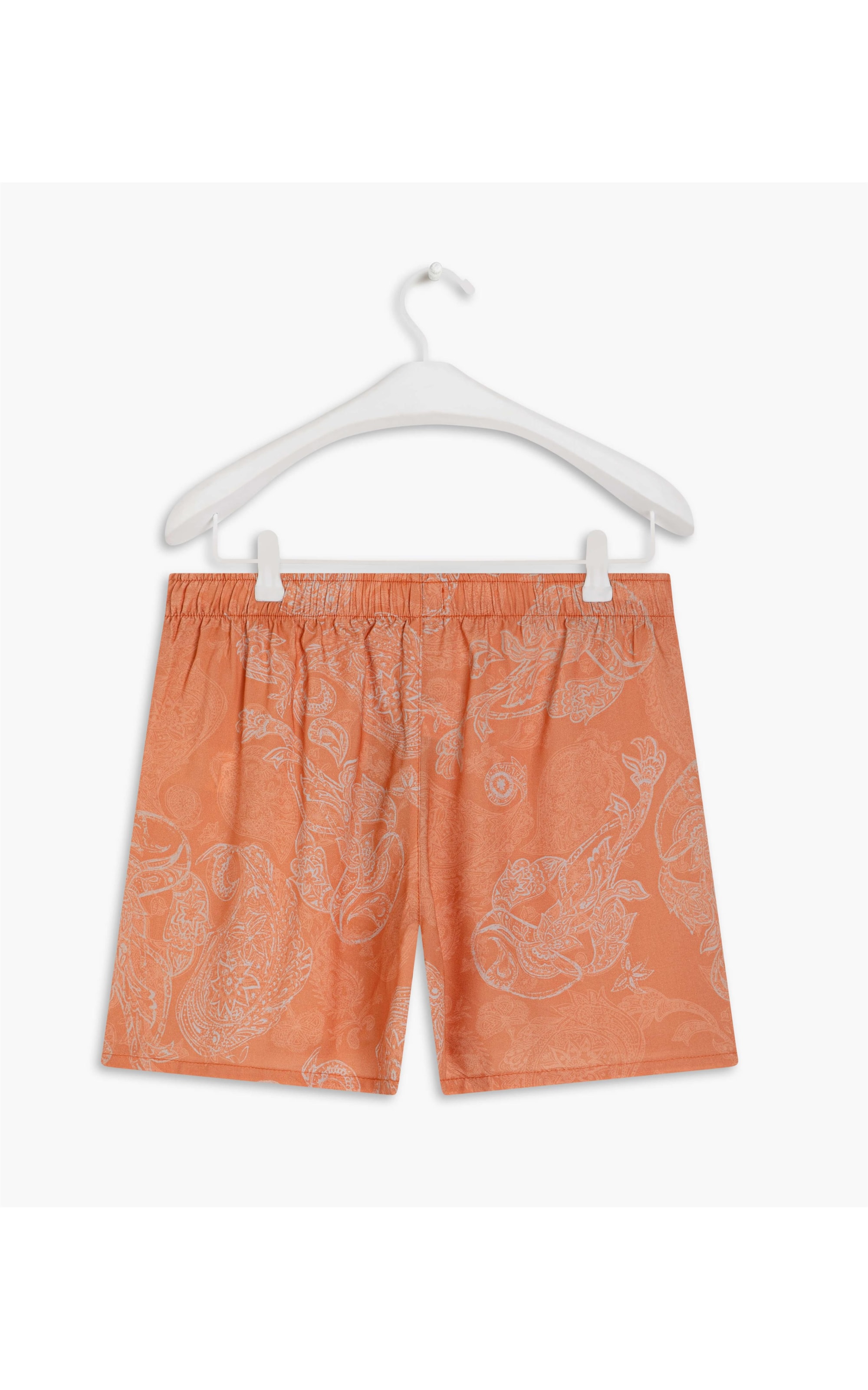 Boxer Viscose Est Paisley Carimbo Coral