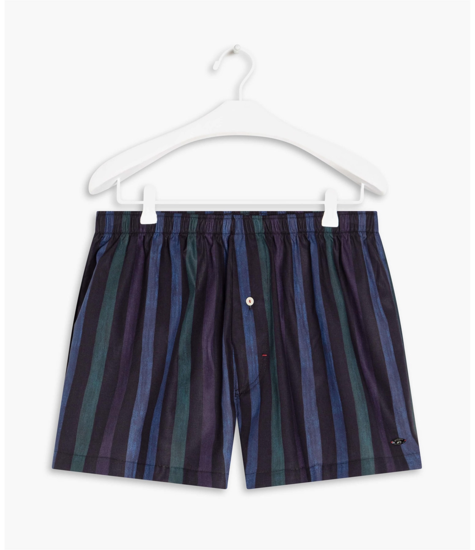 Boxer Viscose Hibisco Dark Navy