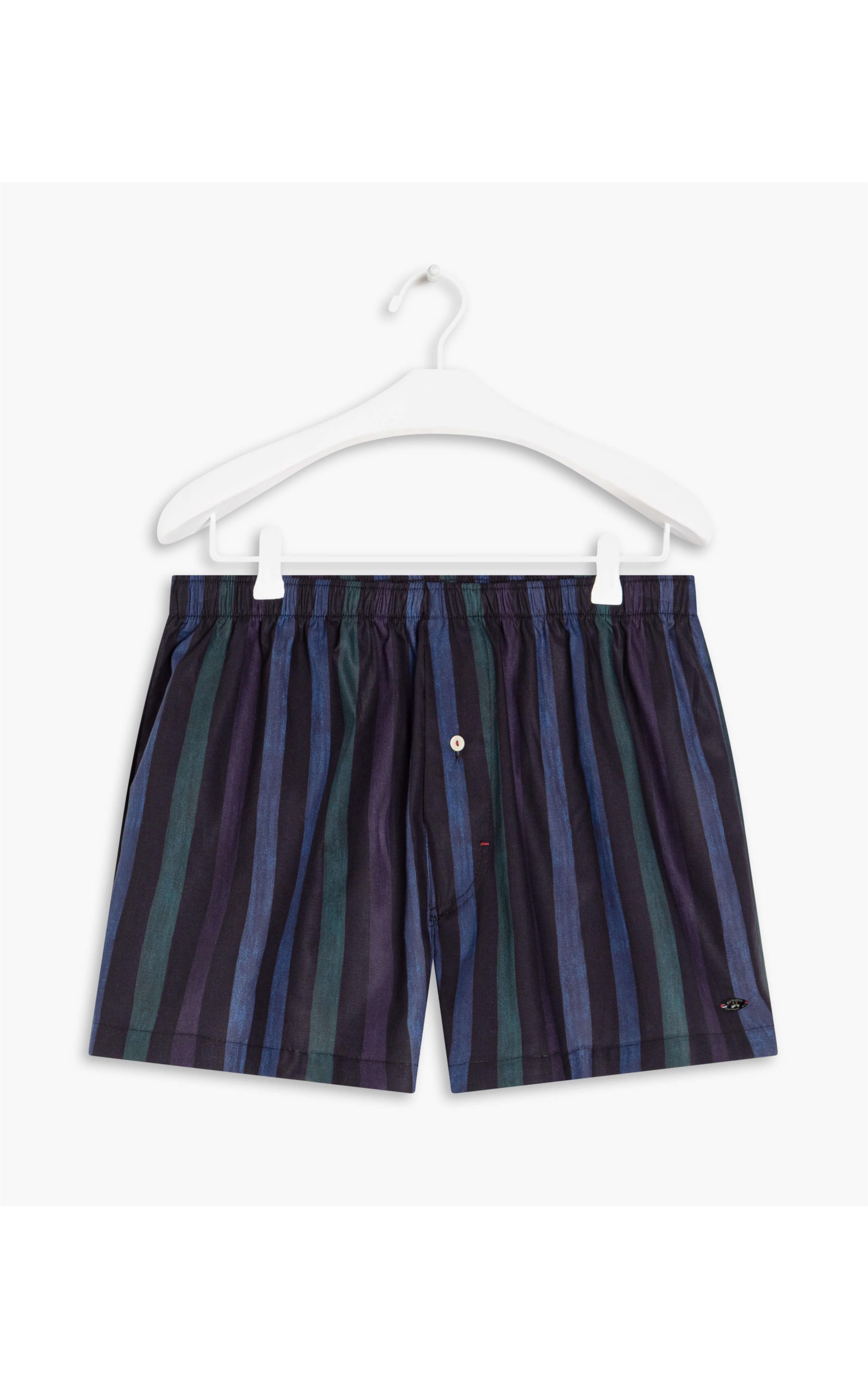 Boxer Viscose Hibisco Dark Navy