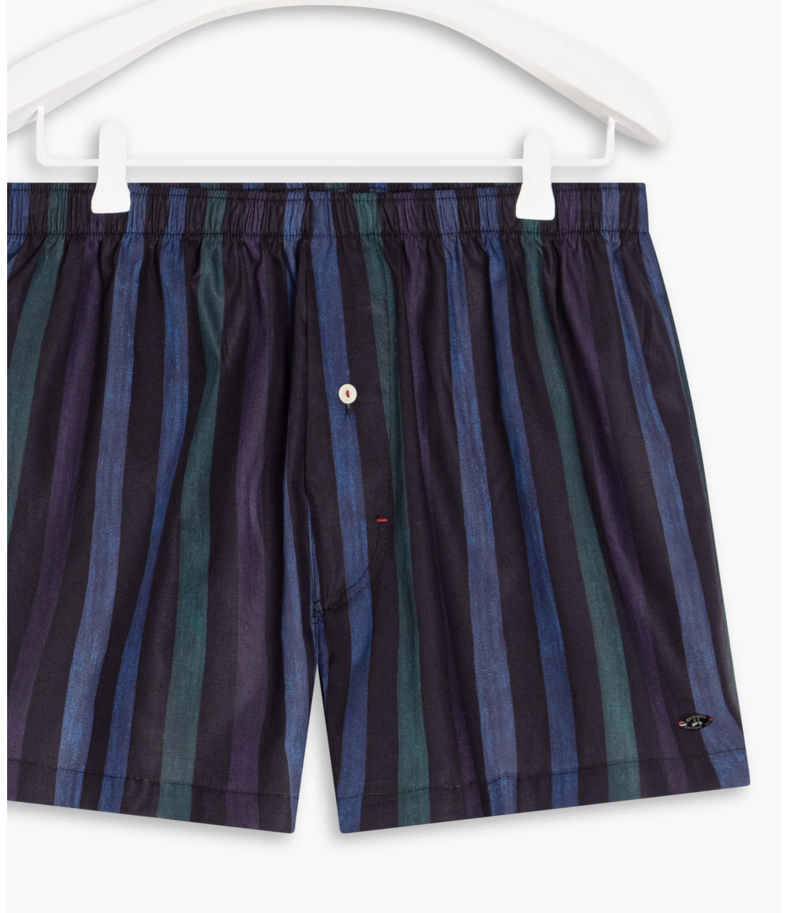 Boxer Viscose Hibisco Dark Navy