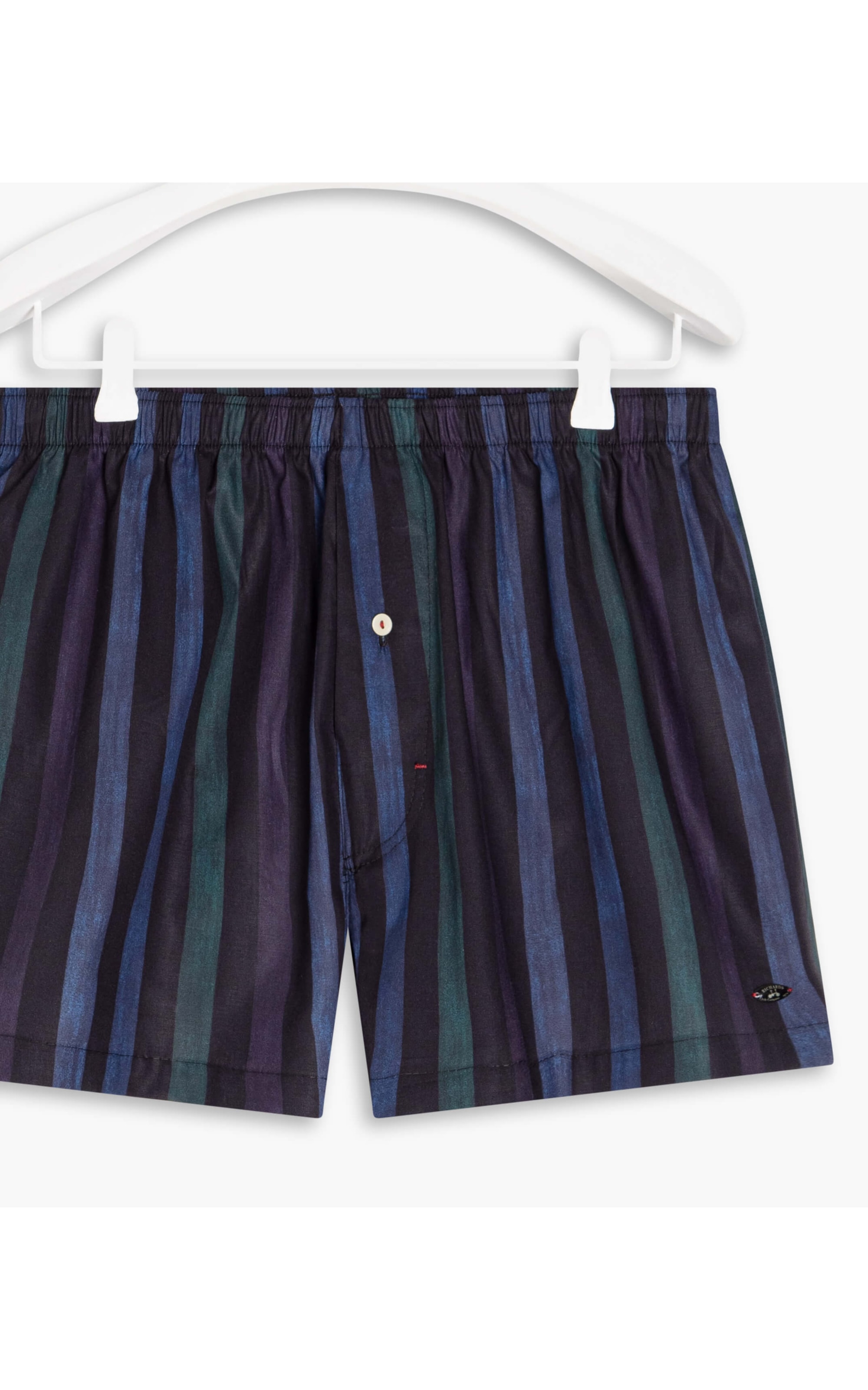 Boxer Viscose Hibisco Dark Navy