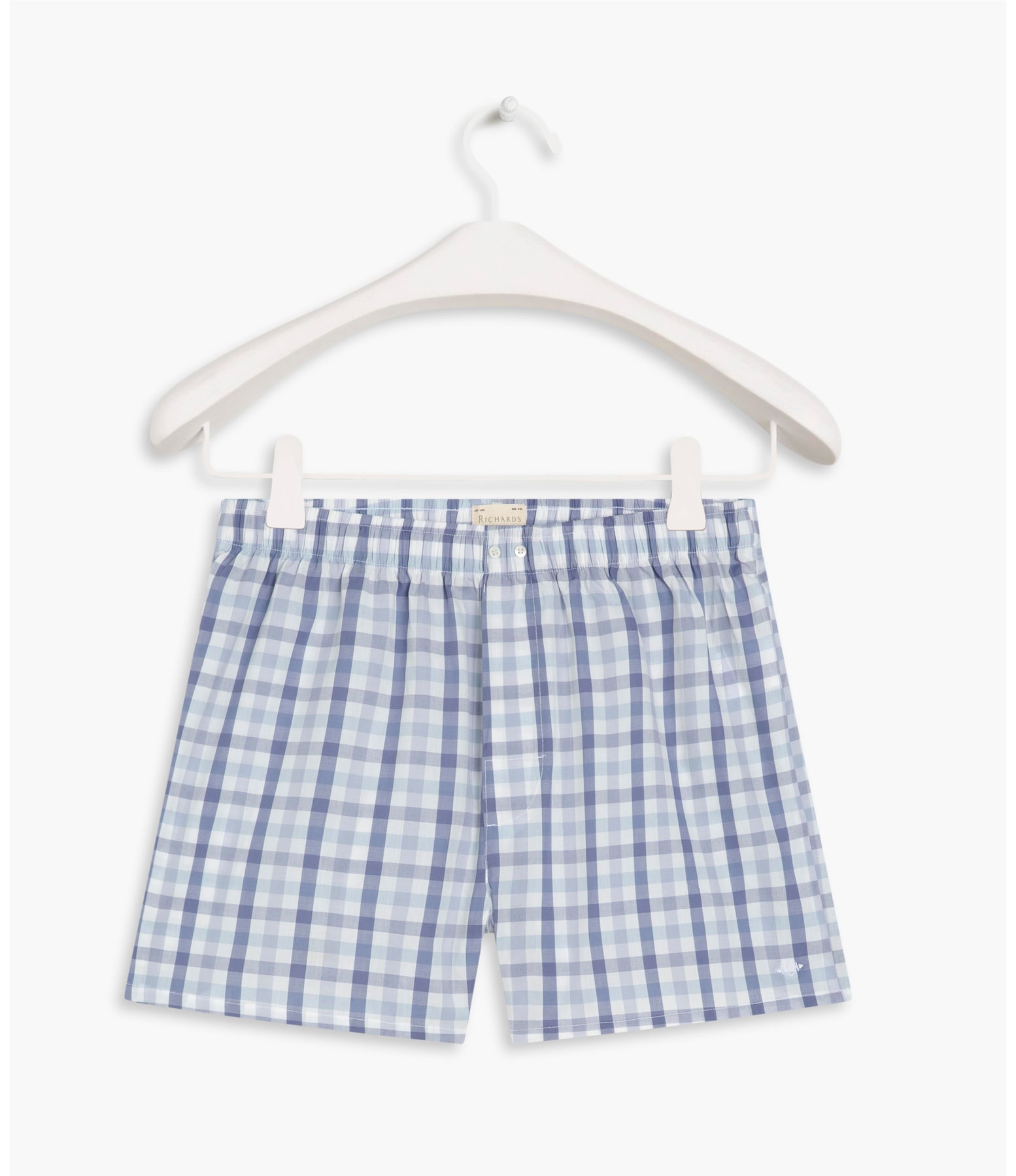 Boxer Xadrez Picnic Branco