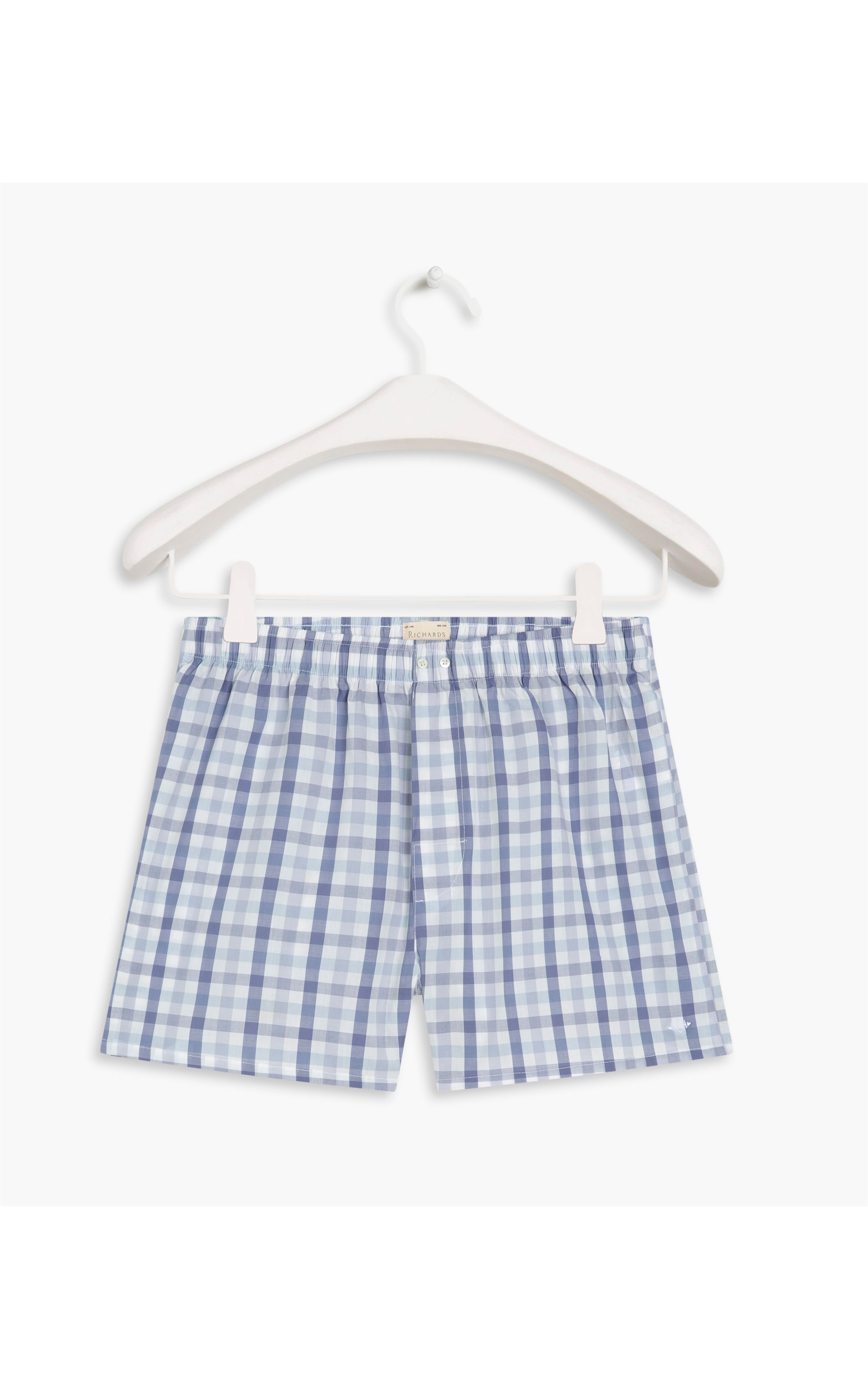 Boxer Xadrez Picnic Branco