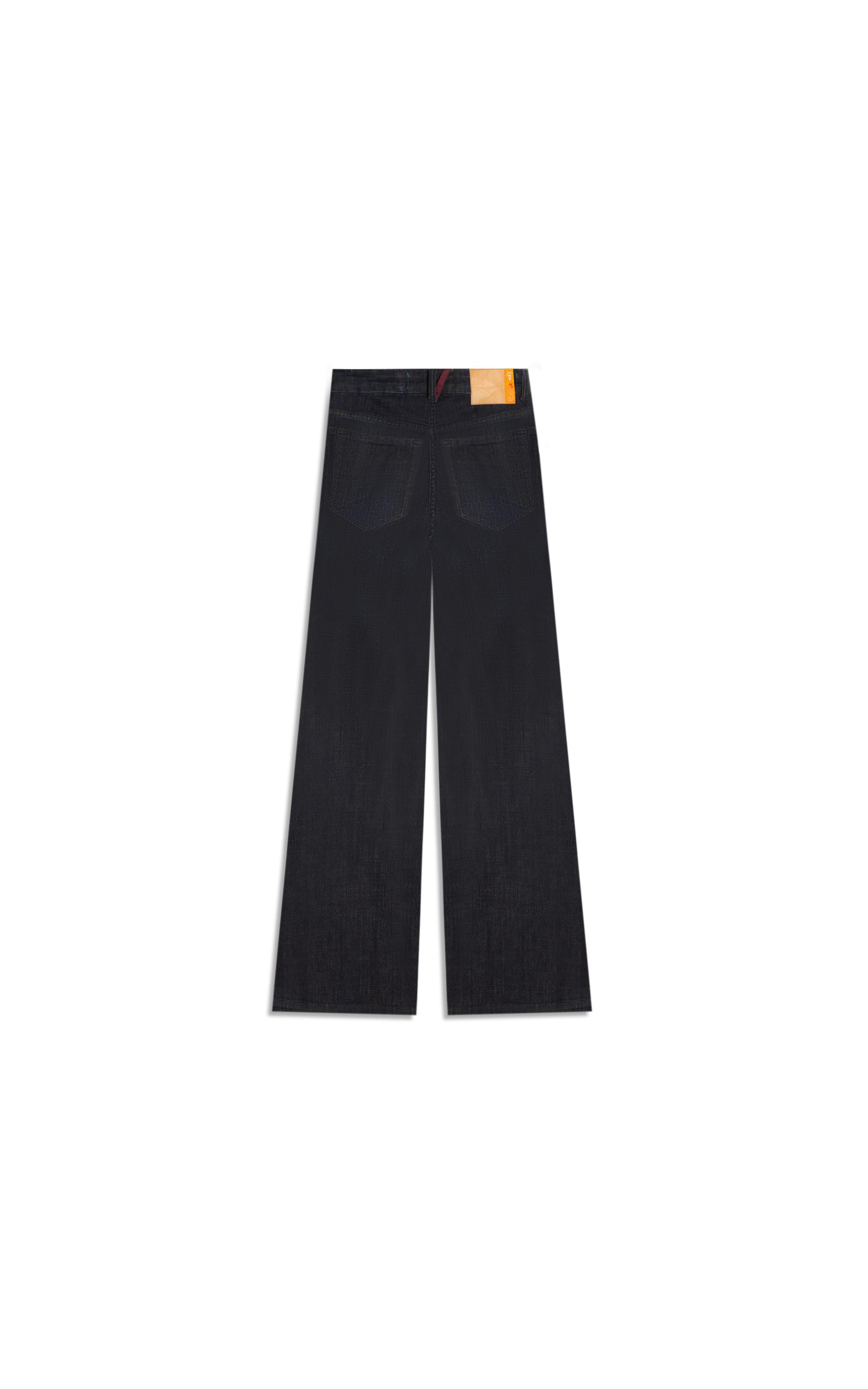 Calça 5 Pockets Flare Visco Indigo Lav. Escuro C/ Matiz